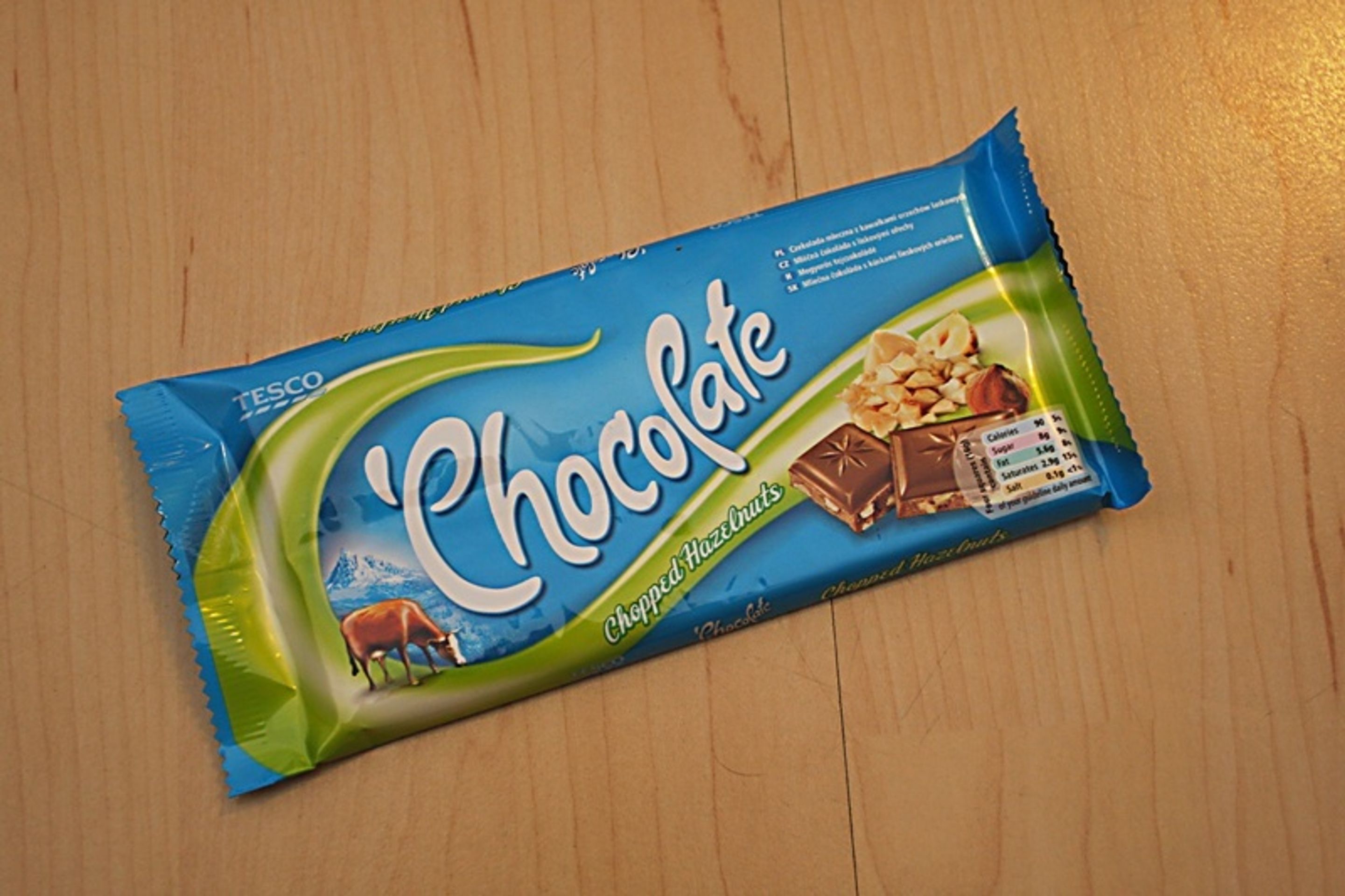 Test čokolád - Tesco Chocolate - GALERIE: Velký test lískooříškových čokolád (10/11)