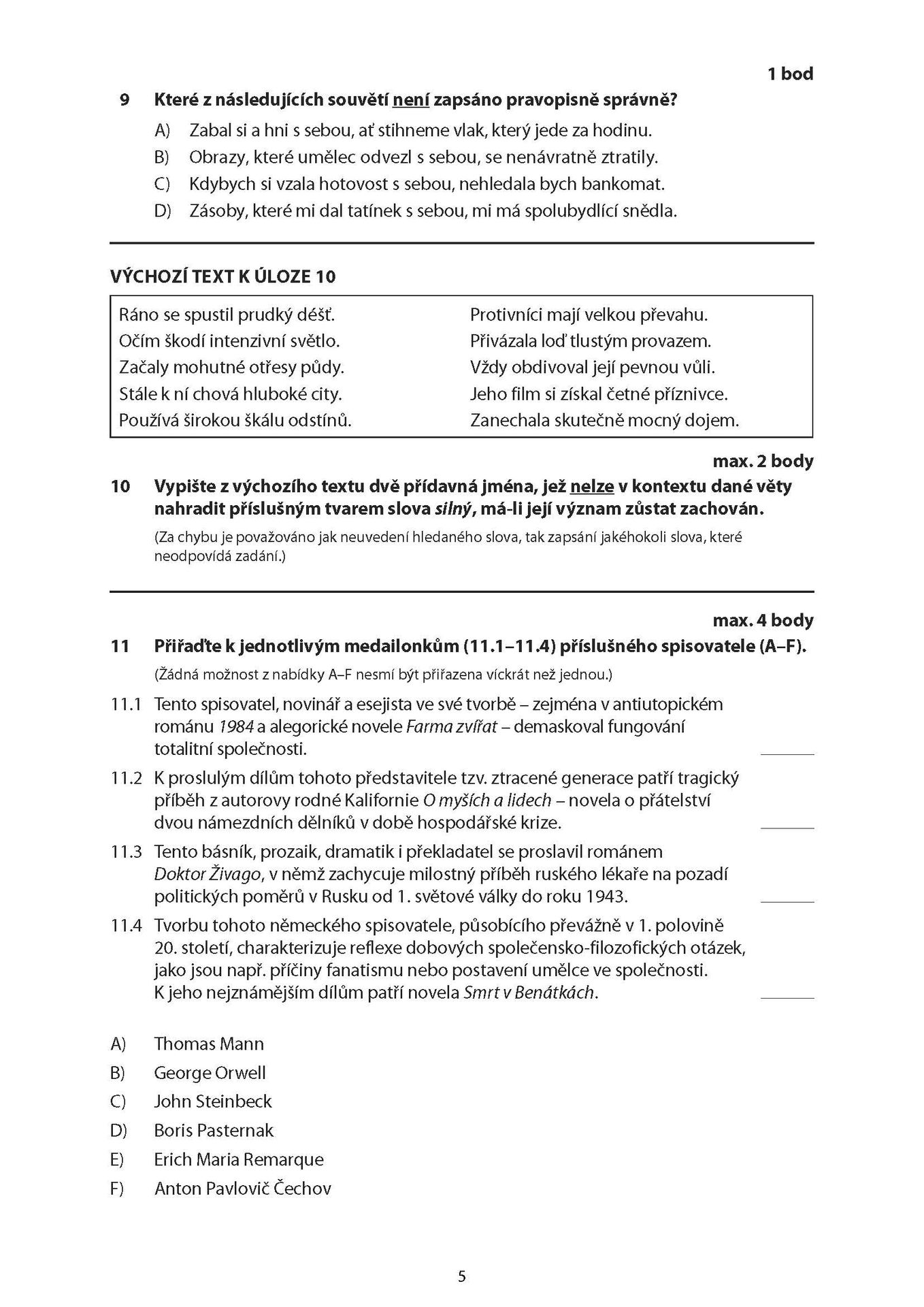 CJL_2026j_TS_Stránka_05 - Maturitní zkouška z češtiny a literatury – jarní termín 2026 (5/14)