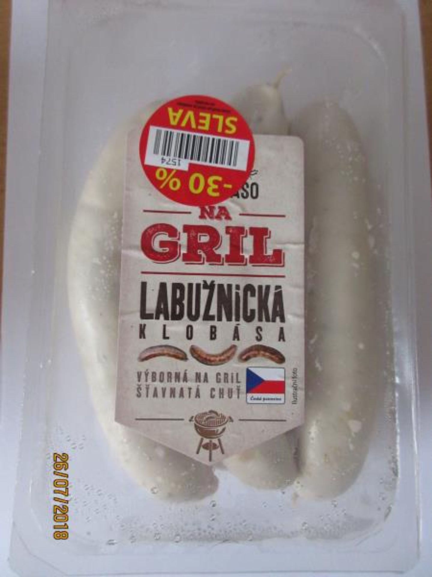 Nebezpečné potraviny - Klobása labužnická na gril (Penny Market s.r.o.) - GALERIE: Nebezpečné potraviny o prázdninách (39/40)