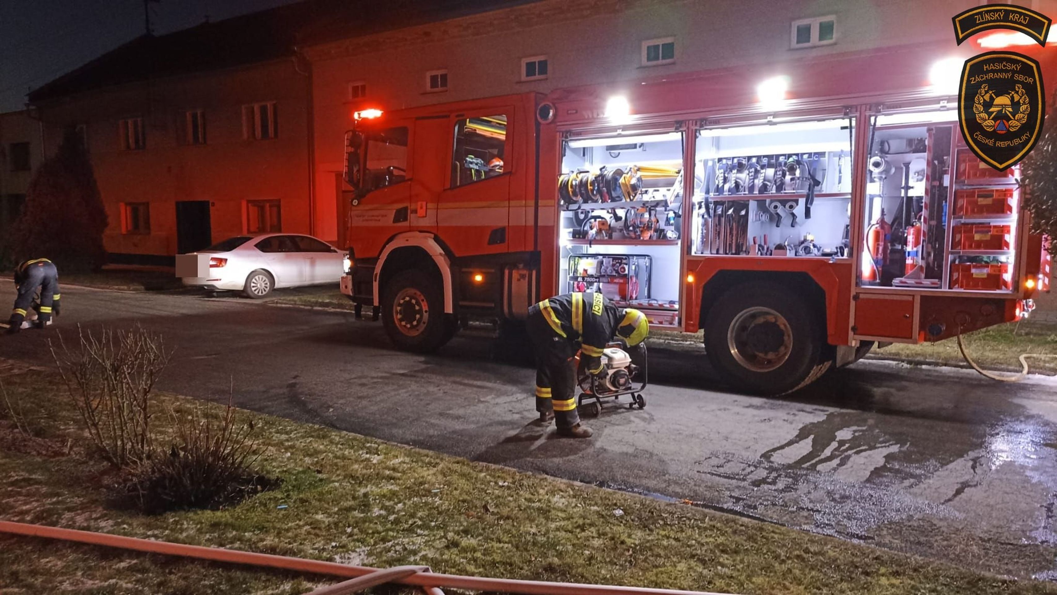 Požár domu na Kroměřížsku - Požár domu na Kroměřížsku (5/6)