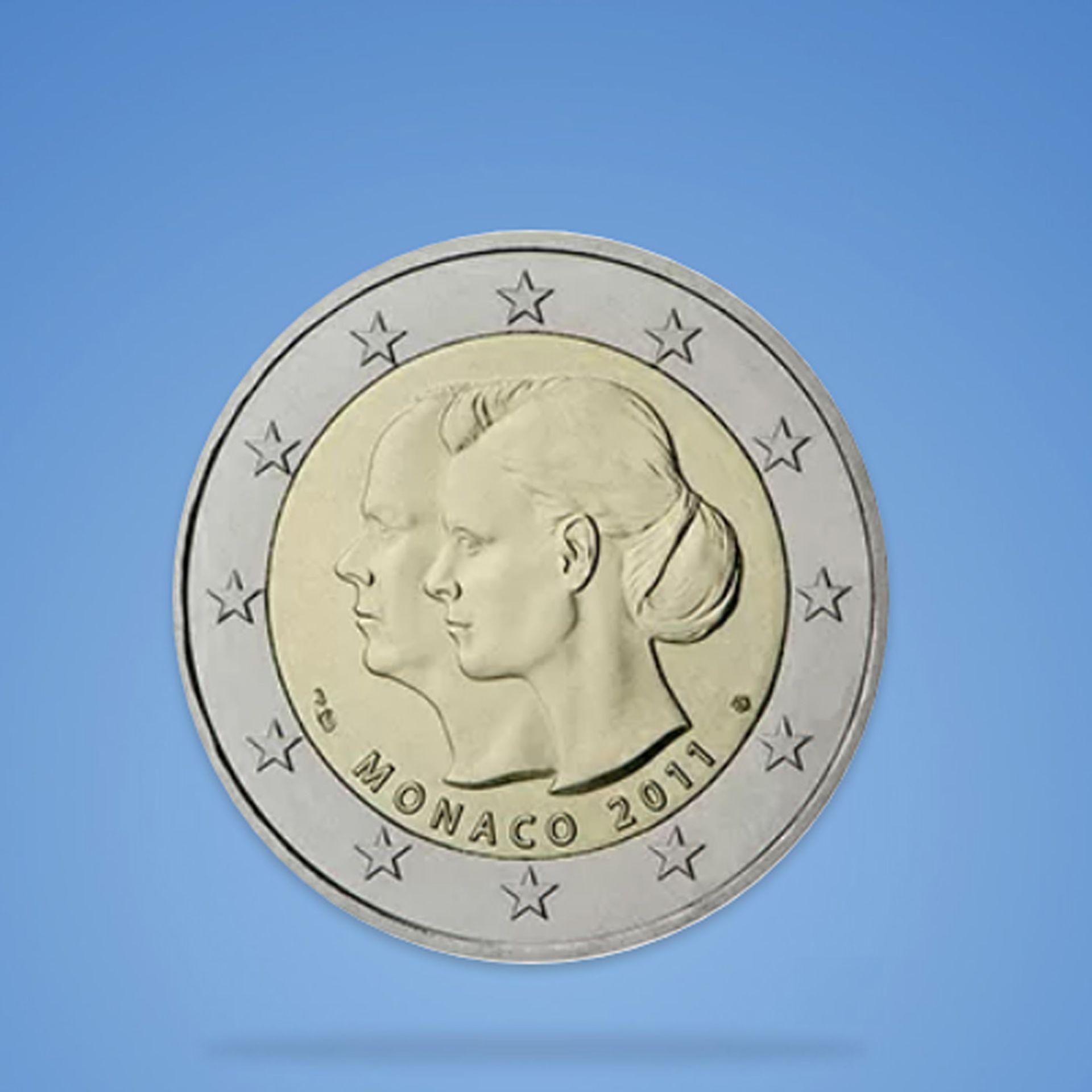 2 € Monako – mince z roku 2011 - Hodnotné 2€ mince (1/12)