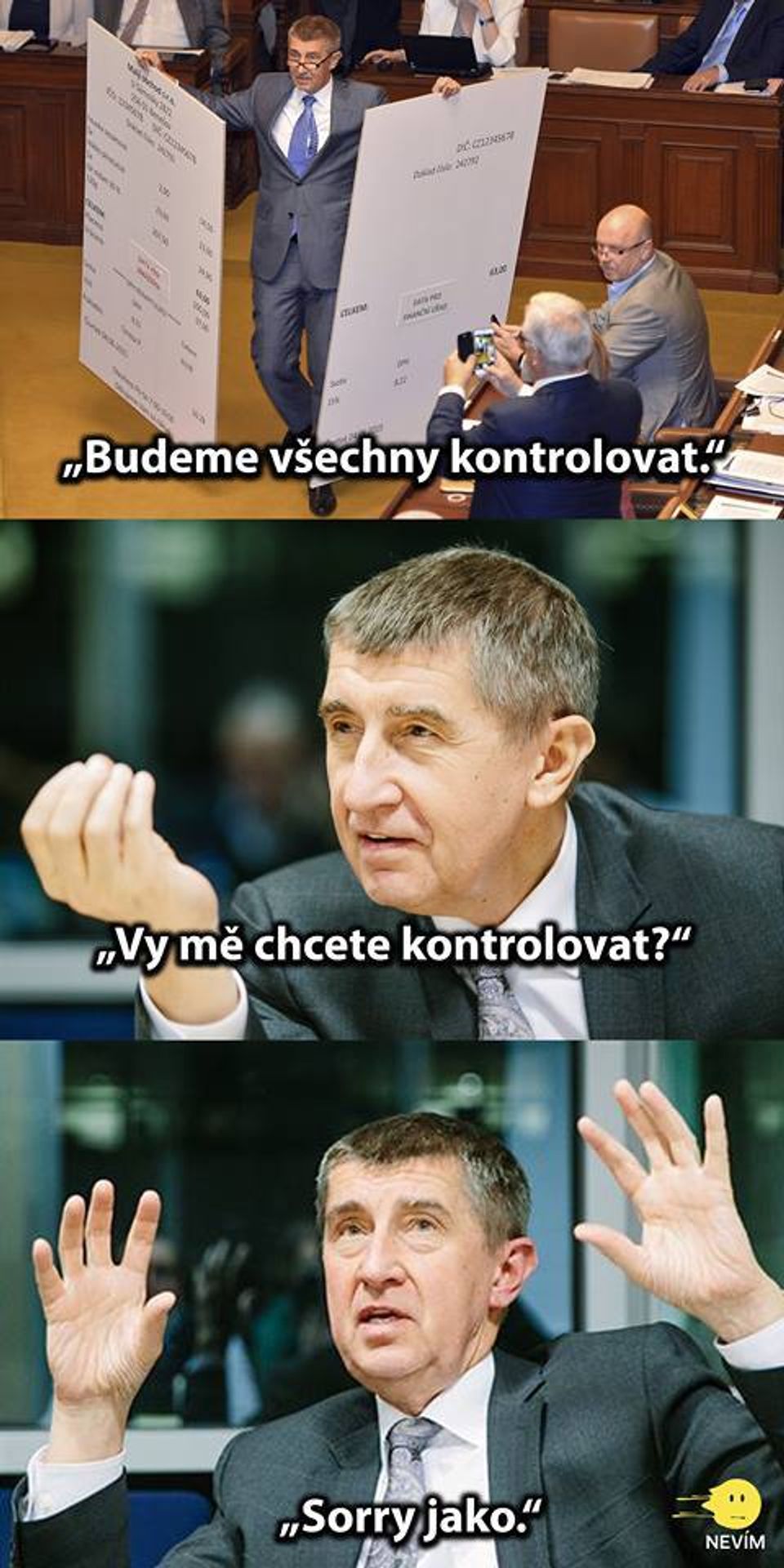 #sorryjako - národ se baví Babišem - 3 - GALERIE: Národ se baví Babišem - pan "Sorry Jako" (32/35)