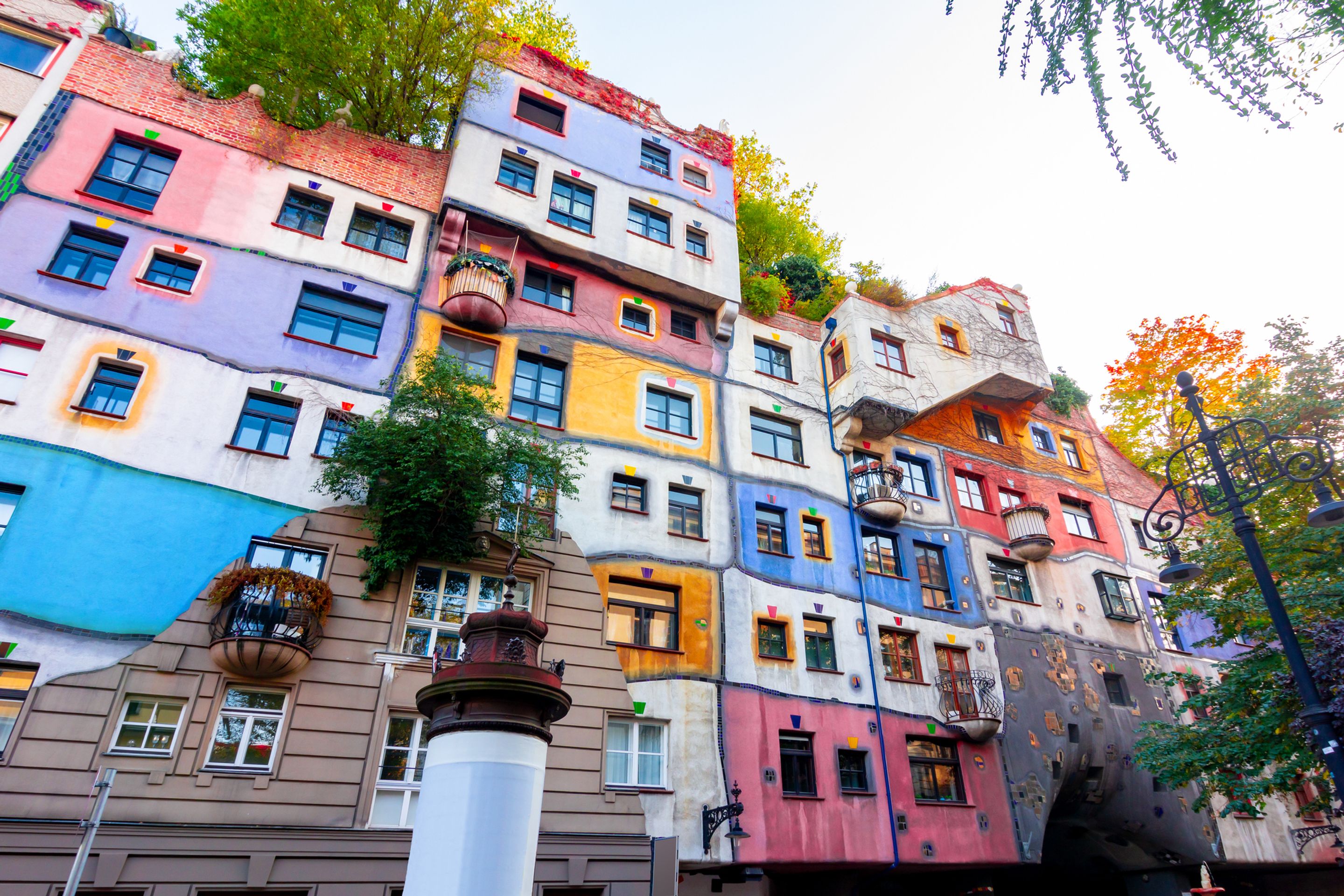 Rakousko Vídeň Hundertwasserhaus - Zajímavá místa - Vídeň (3/6)