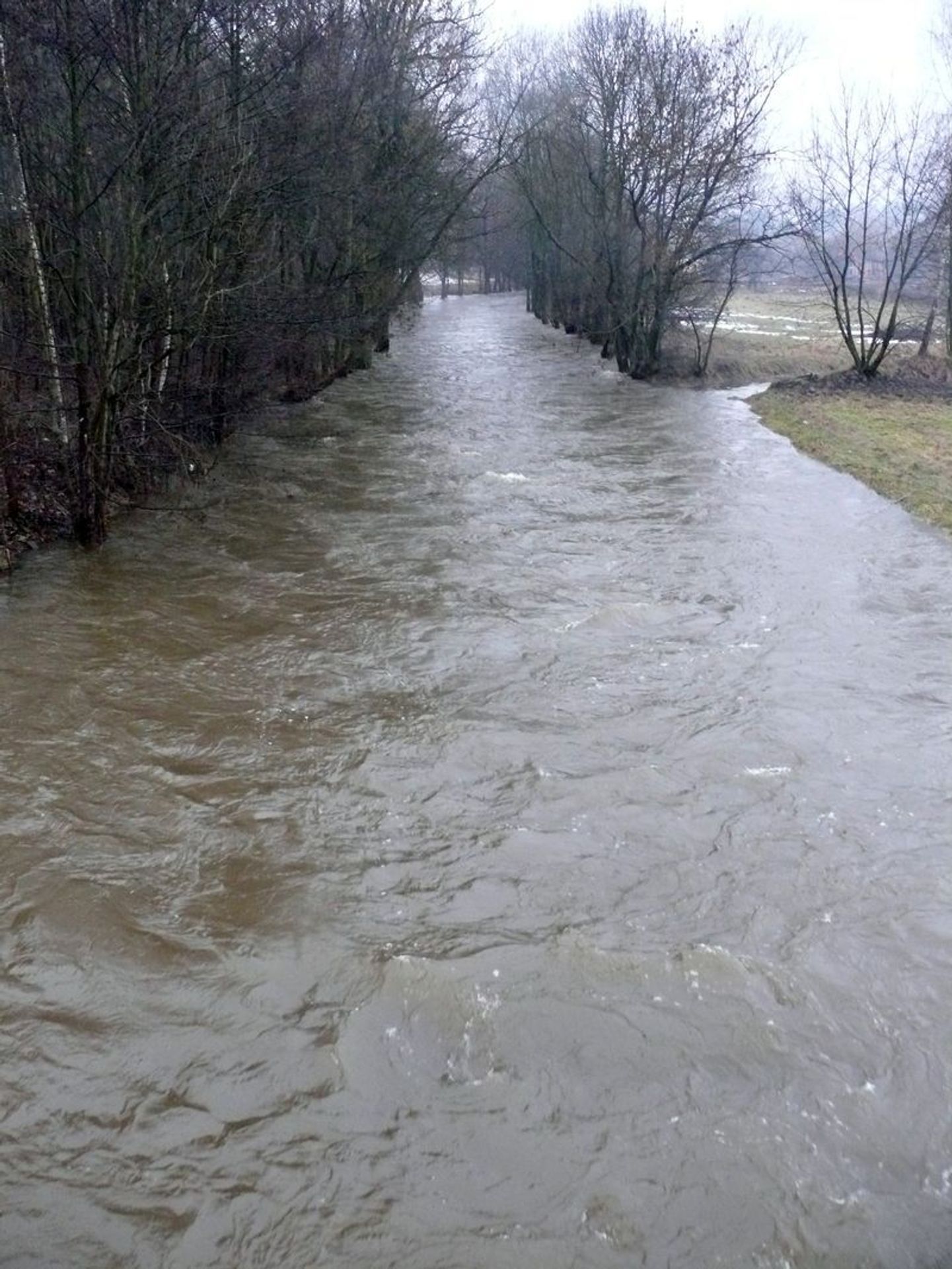 Zvednutá hladina Svratky v Unčíně - Fotogalerie - Zvednutá hladina Svratky v Unčíně (3/4)