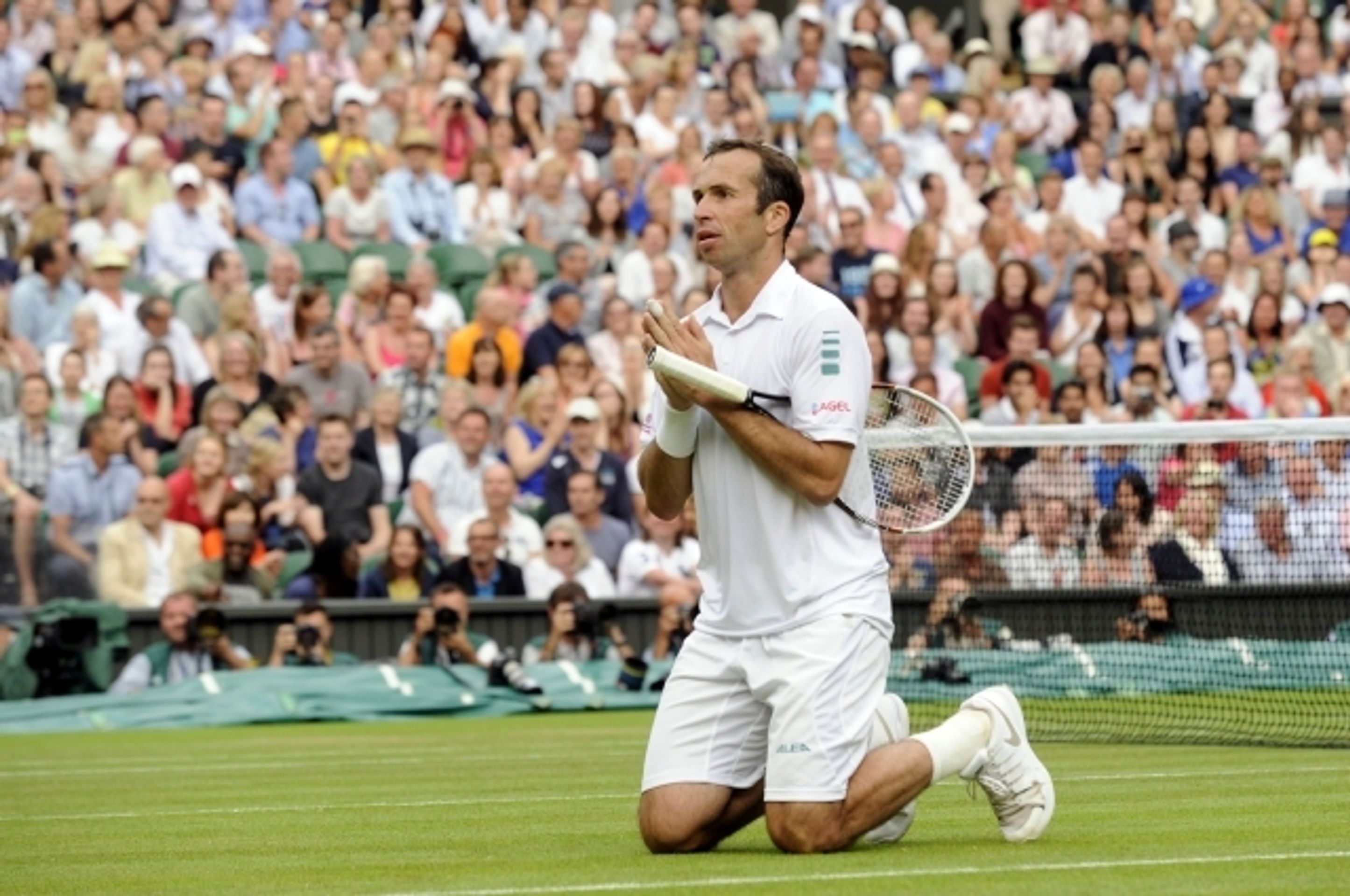 GALERIE: Radek Štěpánek - Nova Djokovič - 8 - GALERIE: Radek Štěpánek - Novak Djokovič, Wimbledon 2014 (9/13)