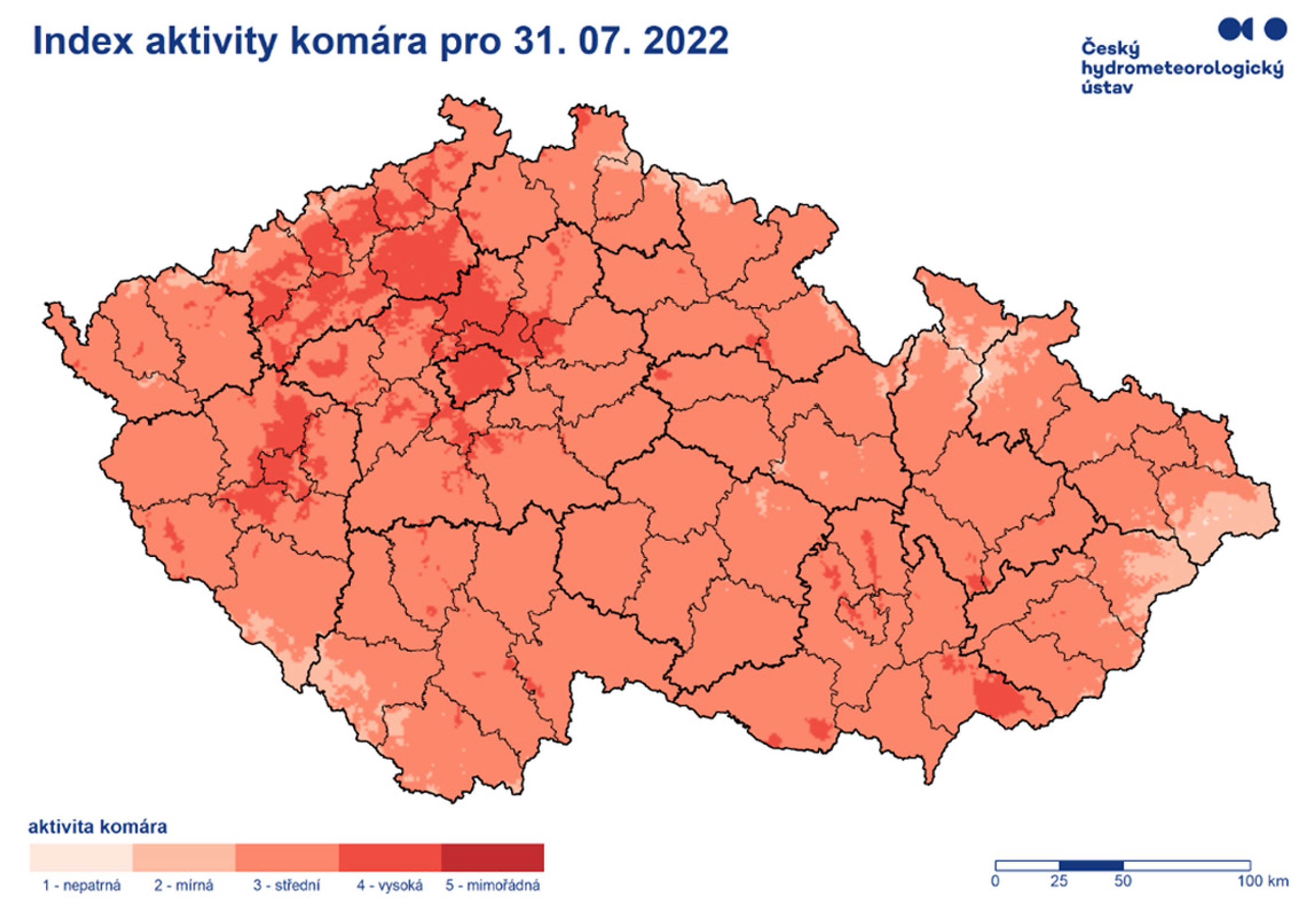 Aktivita komárů - Vývoj aktivity komárů (3/3)