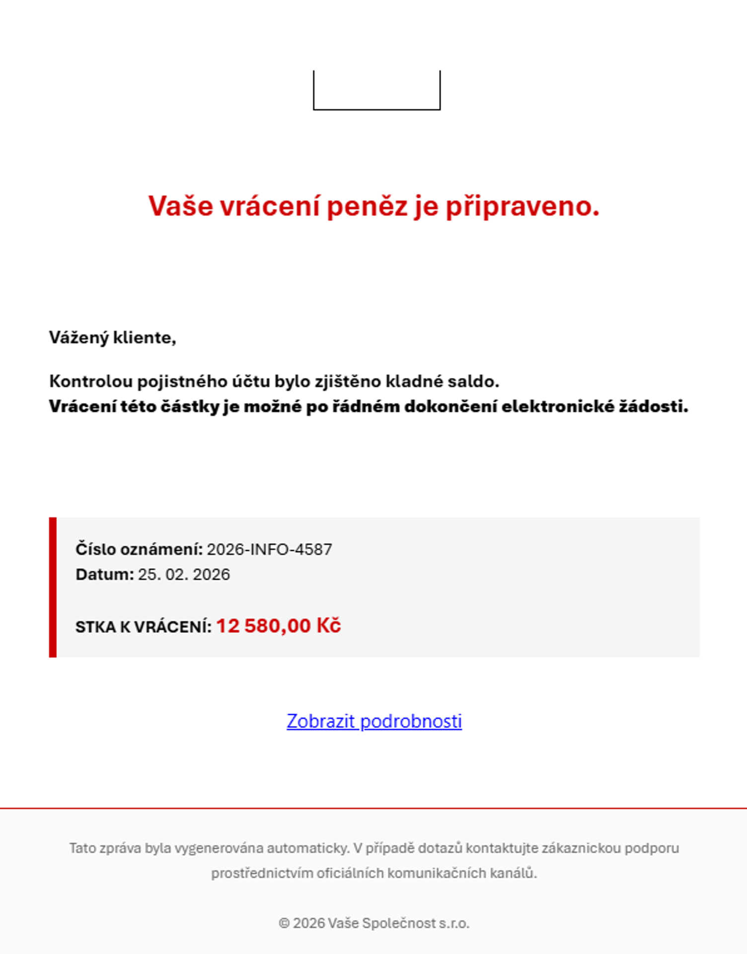 Podvodné e-maily VZP - Podvodné e-maily VZP (2/4)