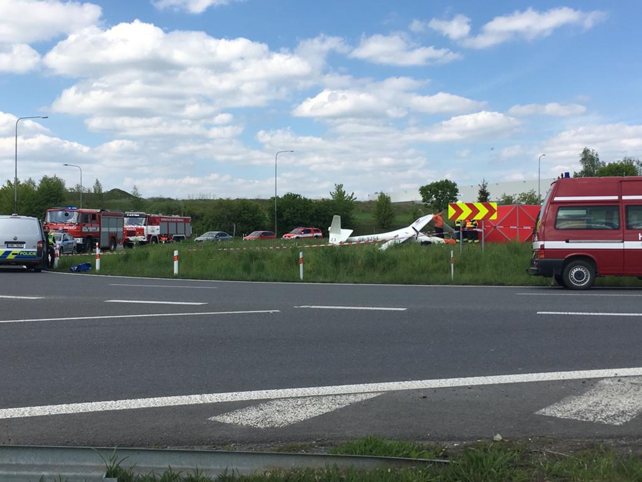 Tragický pád větroně na Přerovsku - GALERIE: Pád letadla na Přerovsku (1/4)