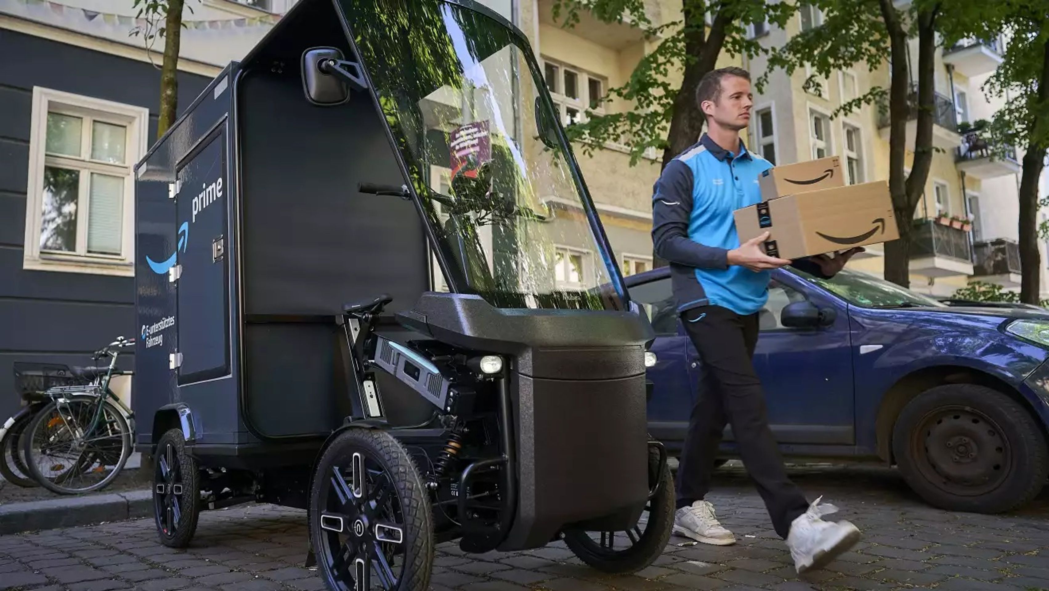 Nákladní elektrokola Amazonu - Vynálezy roku v oblasti dopravy podle magazínu Time (6/15)