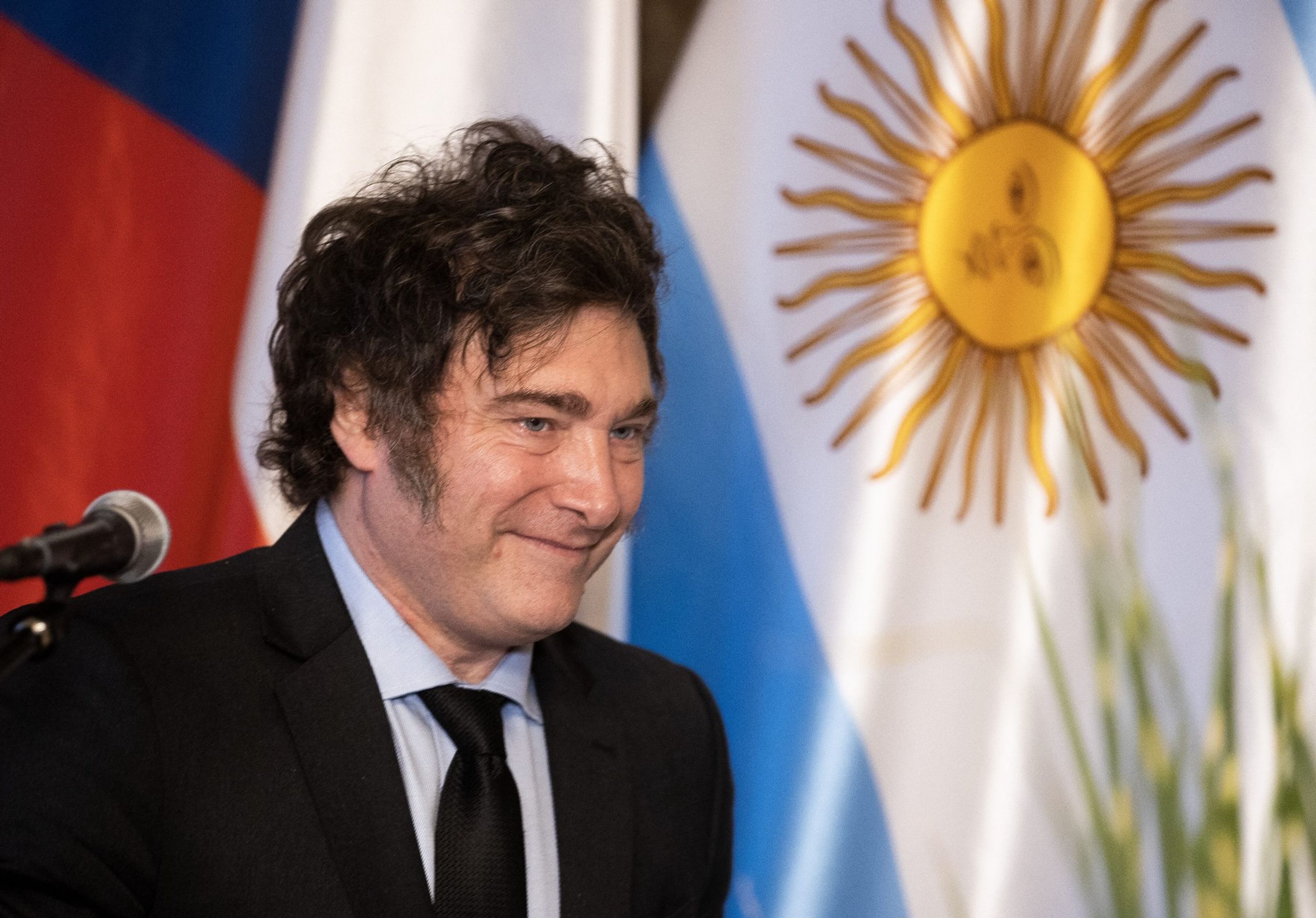 Prezident Argentiny Javier Milei v Praze - Argentinský prezident Milei v Praze (5/6)