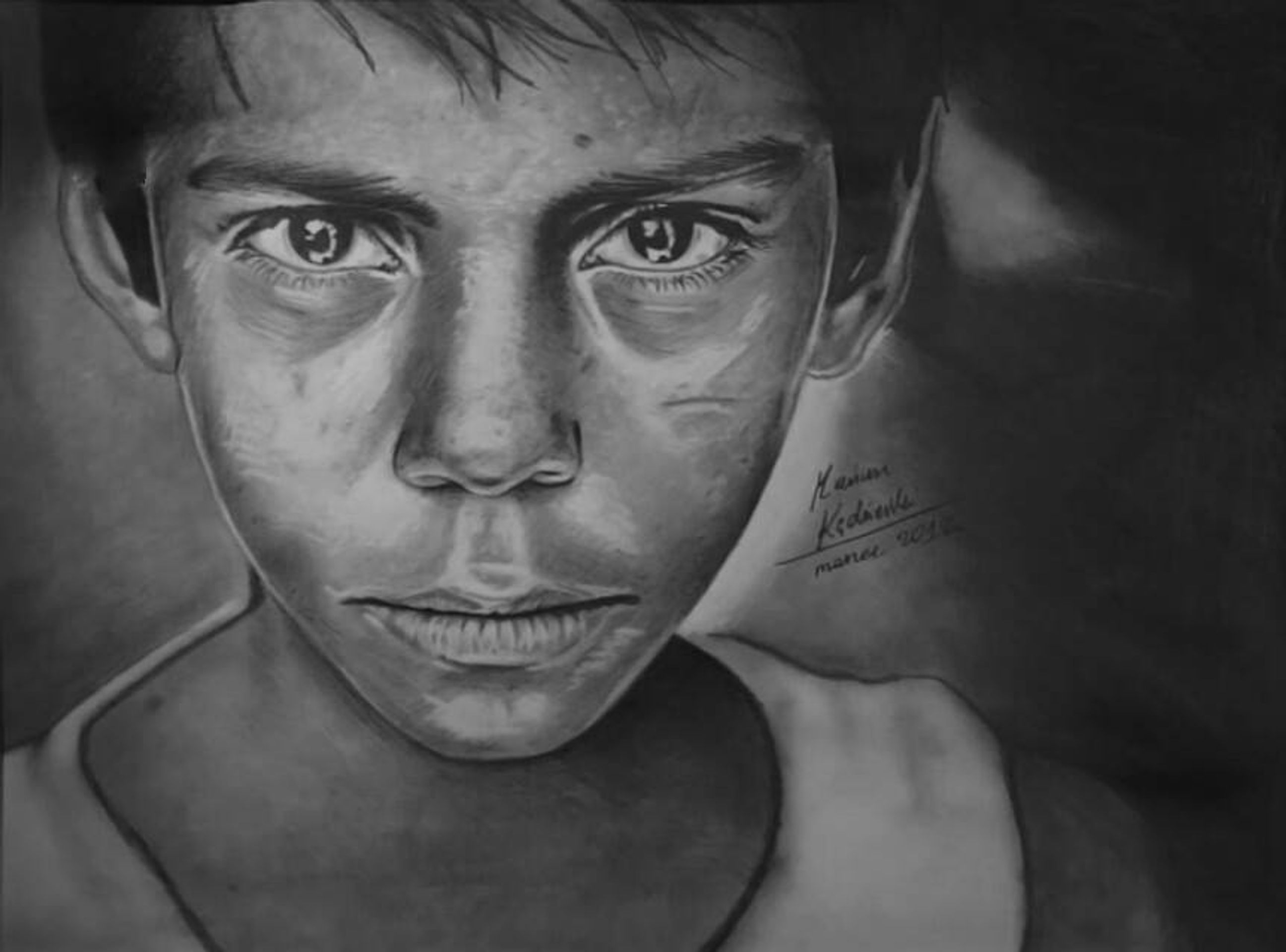 Realistické kresby polského umělce, který se narodil bez rukou - 1 - GALERIE: Realistické kresby polského umělce, který se narodil bez rukou (1/15)