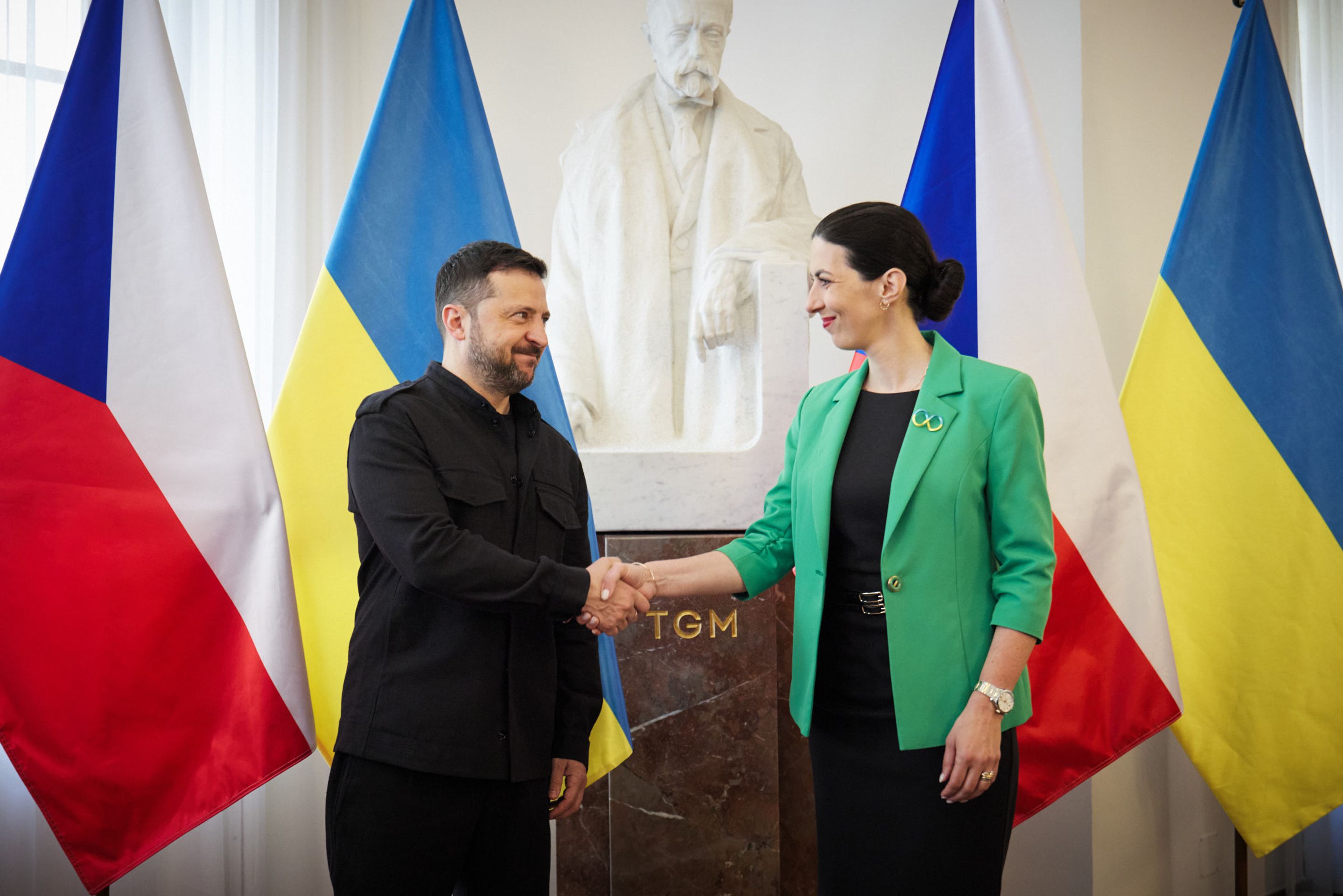 Setkání Volodymyra Zelenského a Markéty Pekarové Adamové, 5. 5. 2025 ZelenskyyUa - Volodymyr Zelenskyj v Praze, 2025 (5/19)