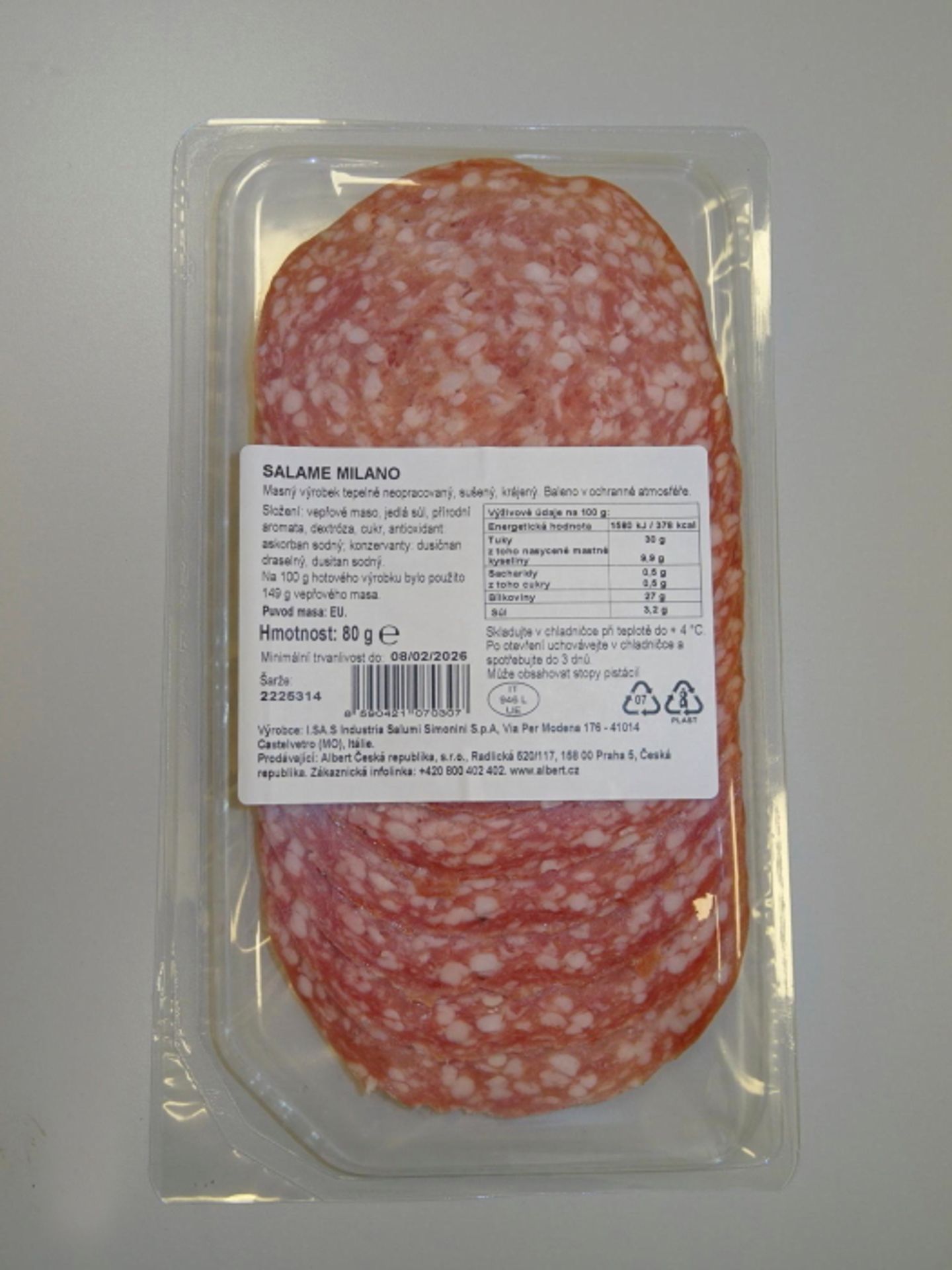 Excellent EVERYDAY SPECIAL SALAME MILANO - Závadné masné výroby (2/3)