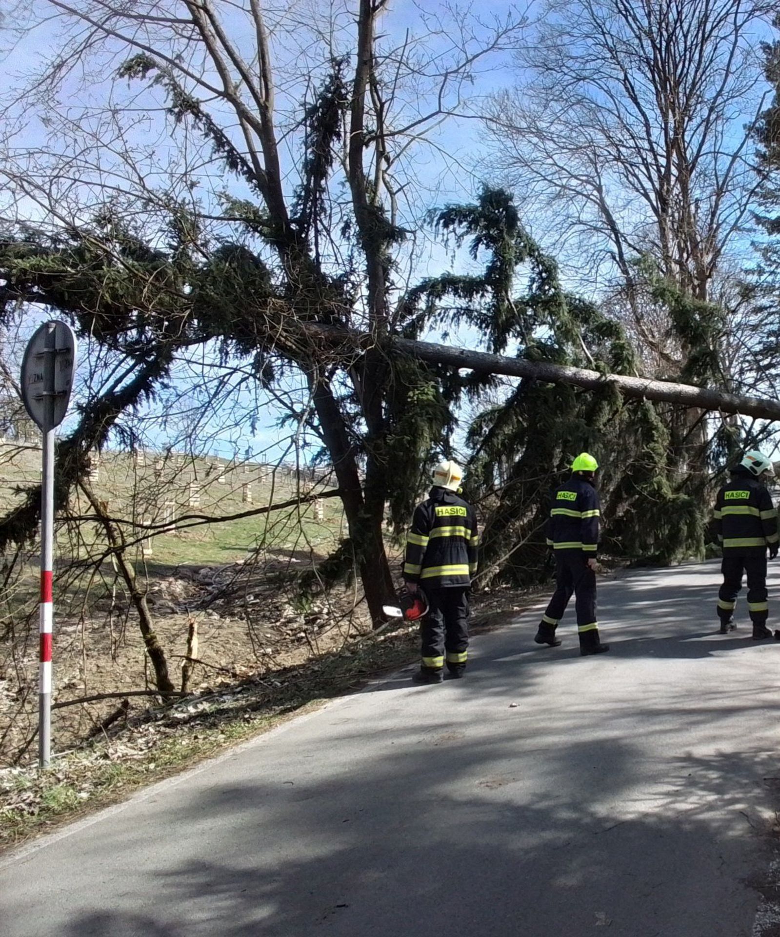 Zásah hasičů na Vysočině - Do Česka se přihnal silný vítr (10/14)