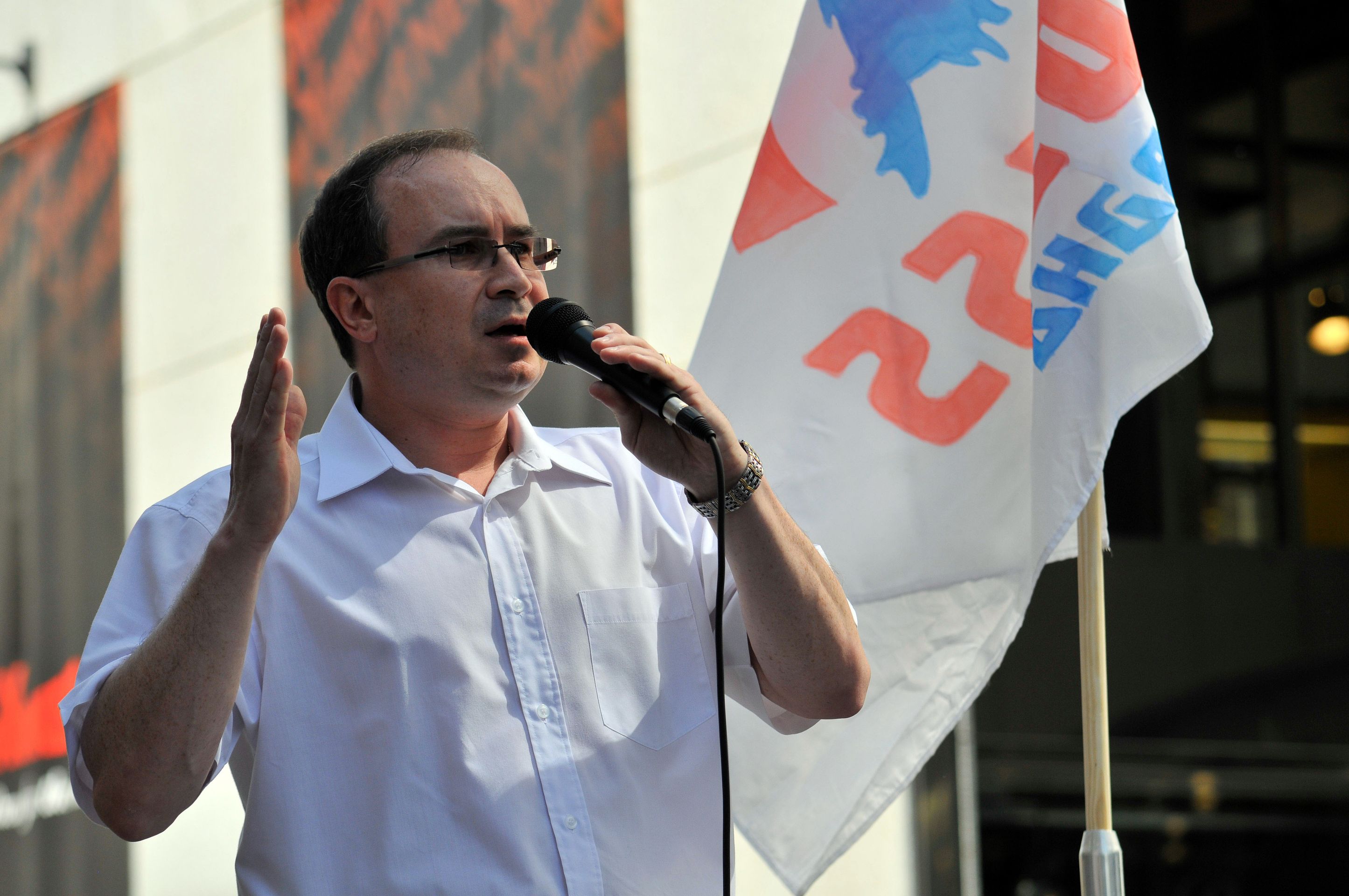 Na Můstku se sešli příznivci DSSS - 3 - Demonstrace 1. května - DSSS (3/3)