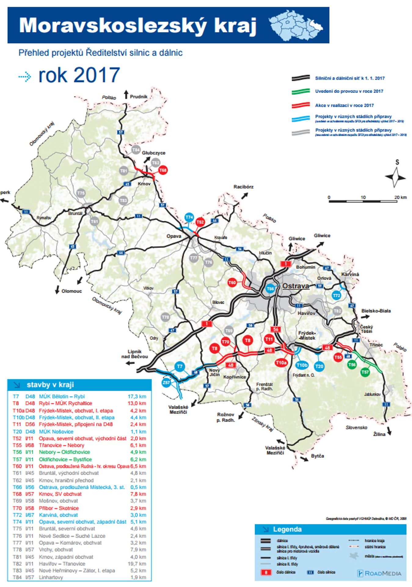 Výstavba silnic - Moravskoslezský kraj - GALERIE: Výstavba silnic v roce 2017 (7/13)
