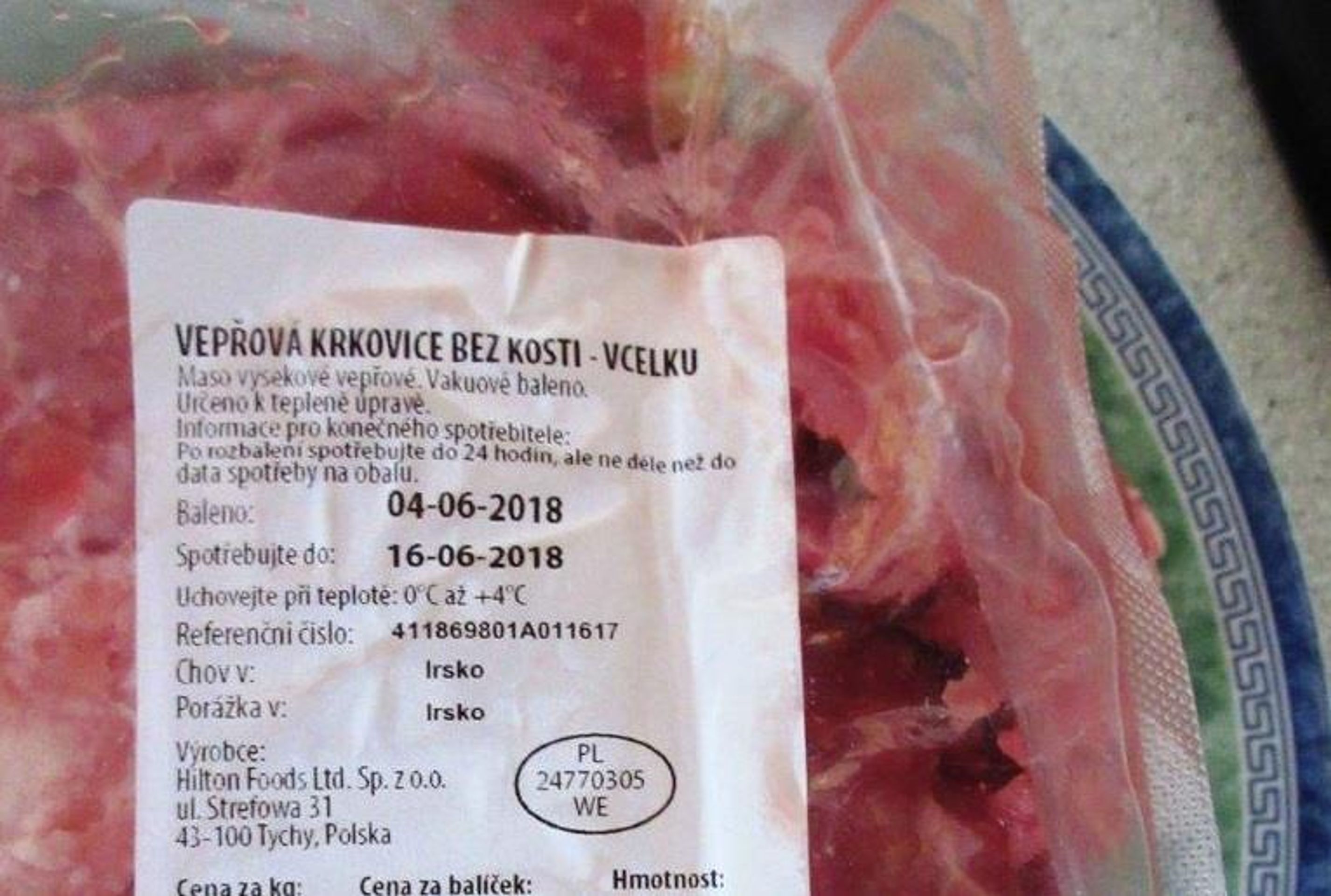 Nebezpečné potraviny - Vepřová krkovice bez kosti - v celku (AHOLD) - GALERIE: Nebezpečné potraviny o prázdninách (7/40)