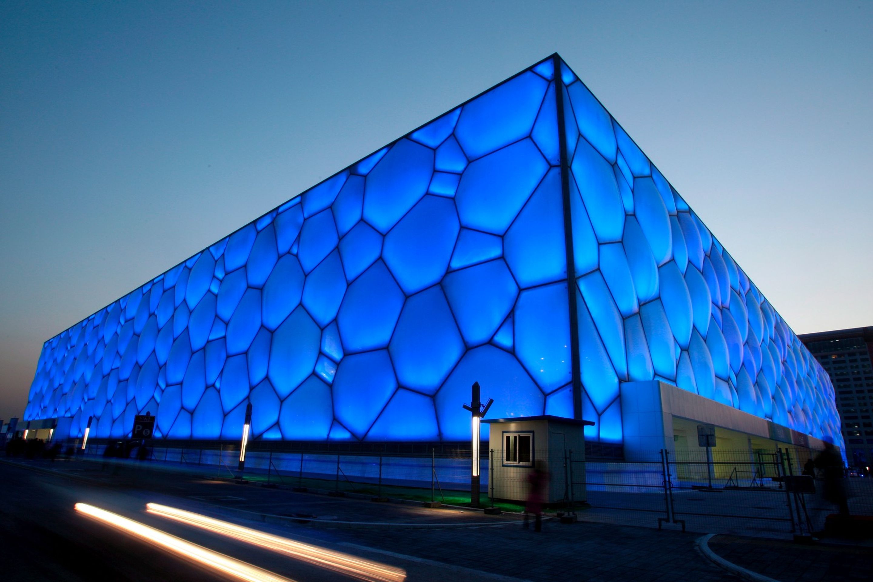 Národní centrum vodních sportů - Pekingské sportoviště pro zimní olympijské hry v Číně 2022 (4/14)