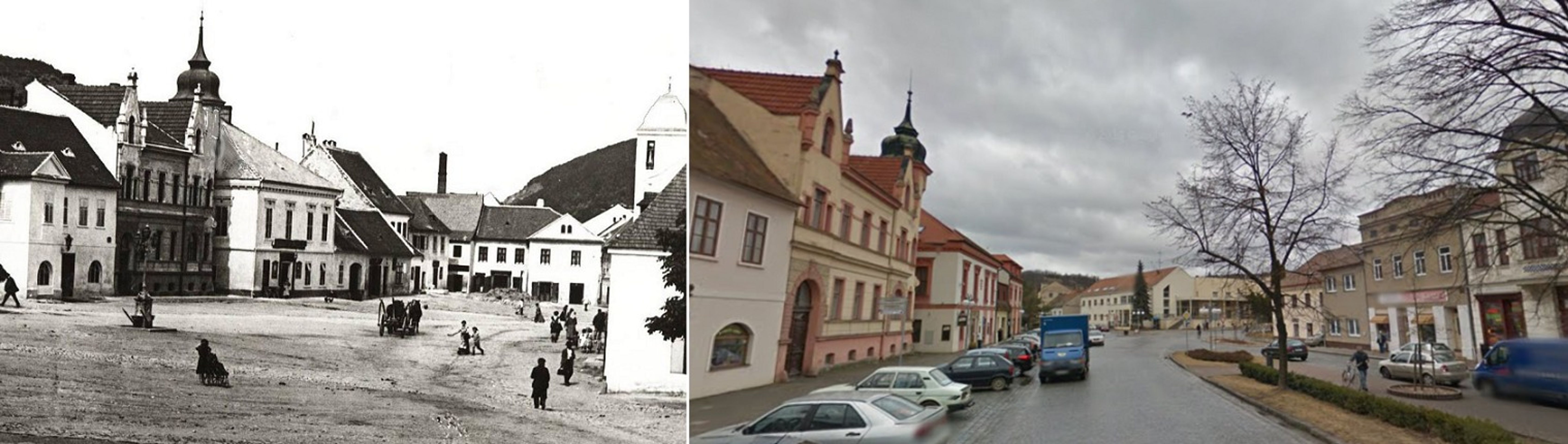 Historické obrázky - Dolní Kounice - GALERIE: Jihomoravský kraj dříve a dnes (2/22)