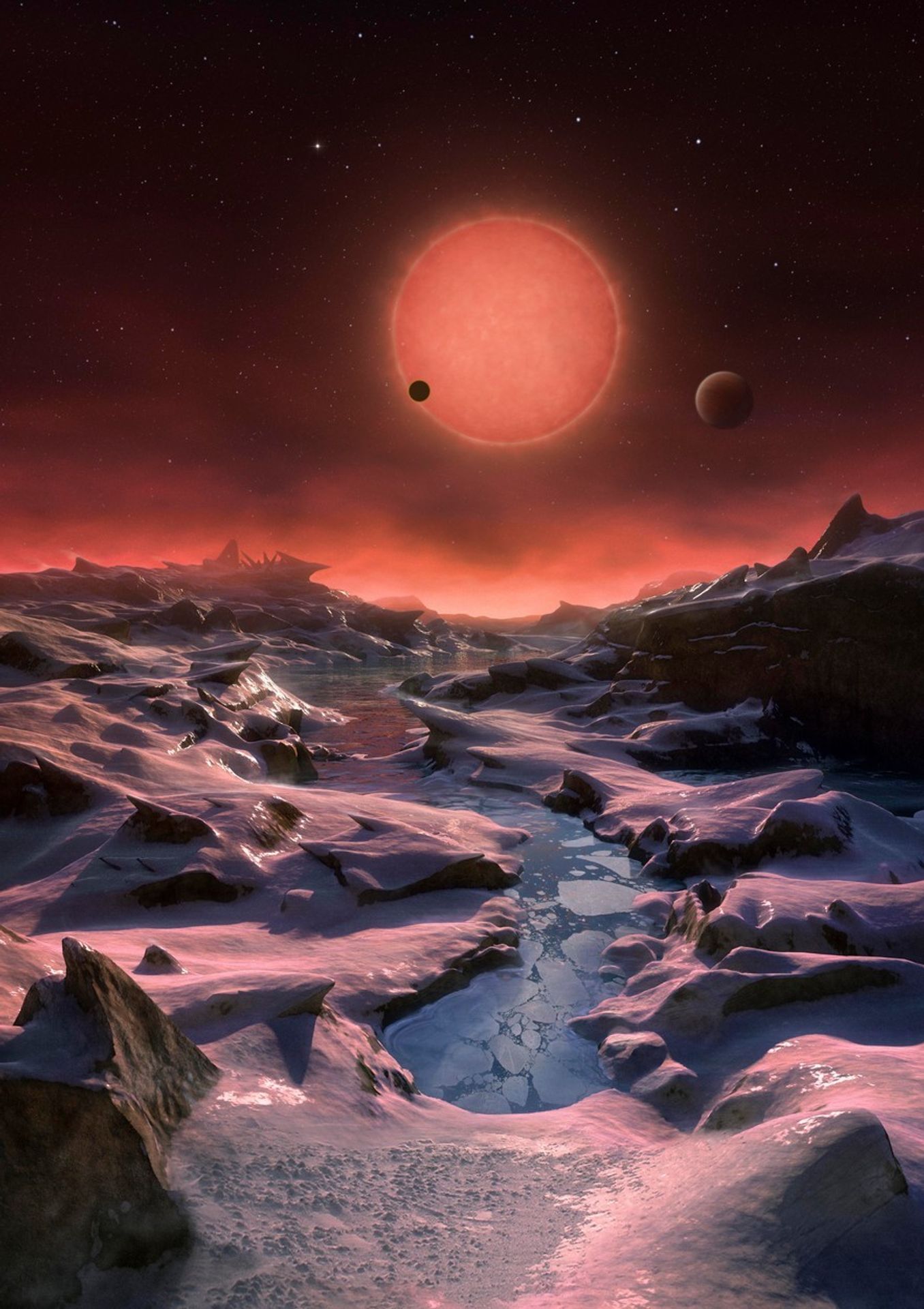 NASA: Exoplanety v systému Trappis-1 - 4 - GALERIE: Nově objevené exoplanety v systému Trappis-1 (1/5)