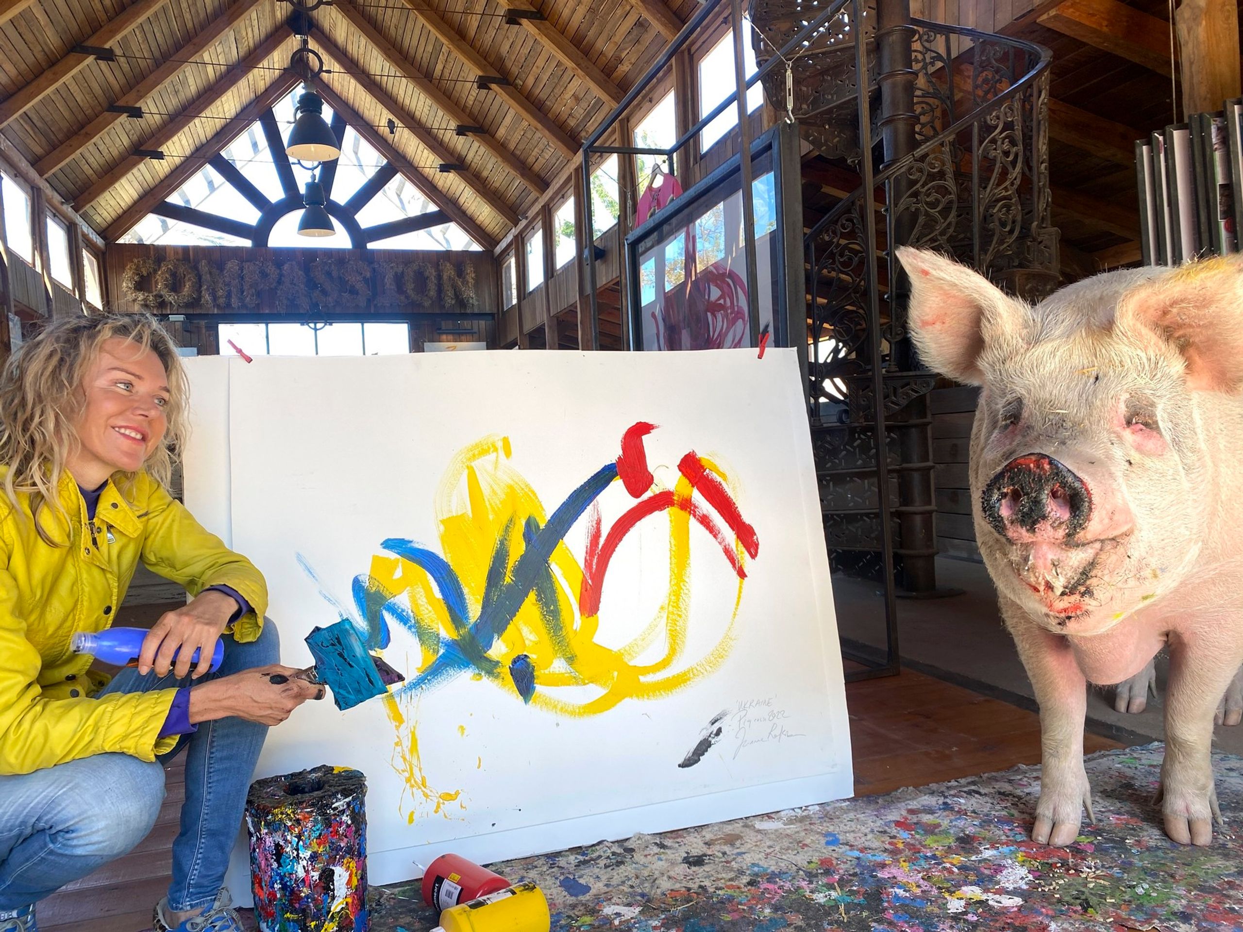 Zvířecí umělkyně Pigcasso (4) - Zvířecí umělkyně Pigcasso (2/5)