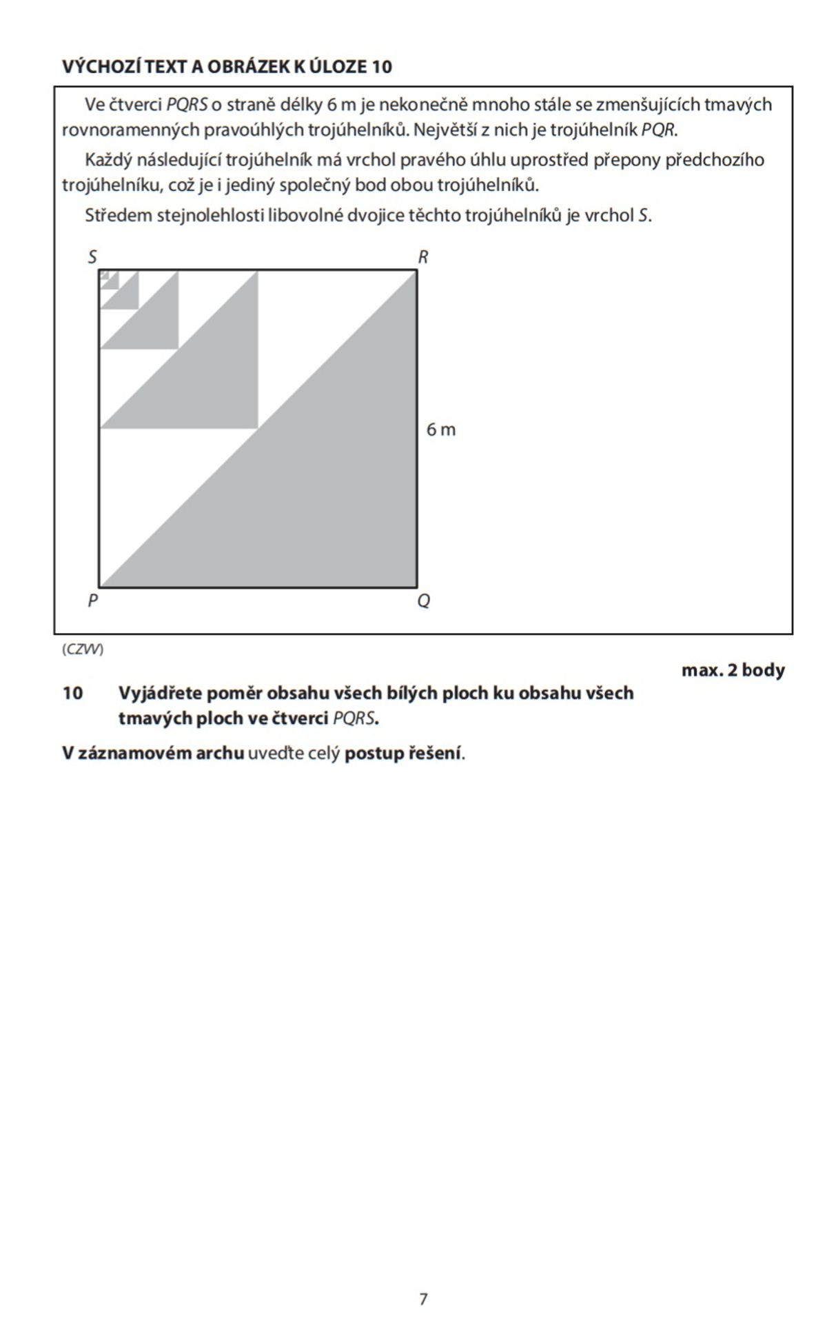 Didaktický test z vyšší úrovně matematiky - 14 - GALERIE: Zadání didaktického testu Matematika+ (7/16)