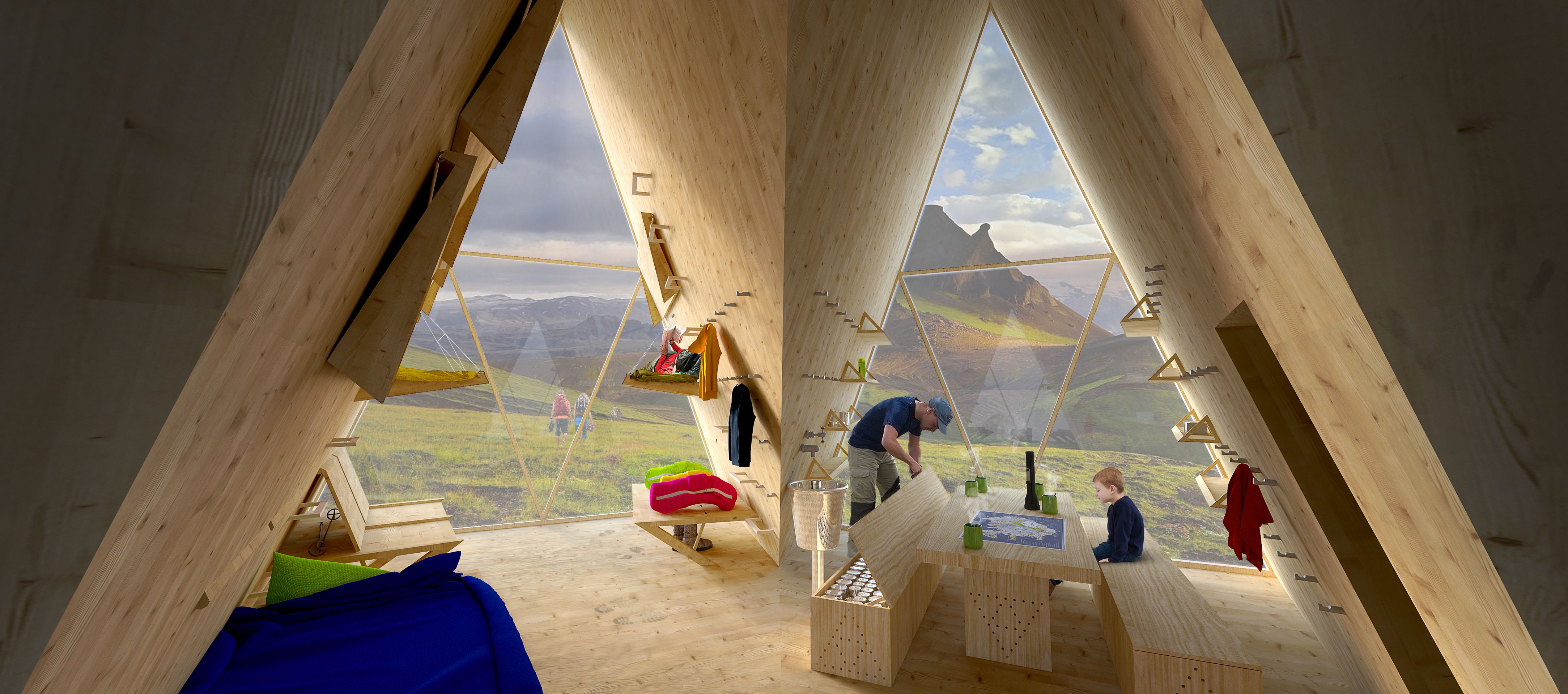 Návrh přístřešků na Islandu - 1 - GALERIE: Návrh přístřešků na Islandu (1/6)