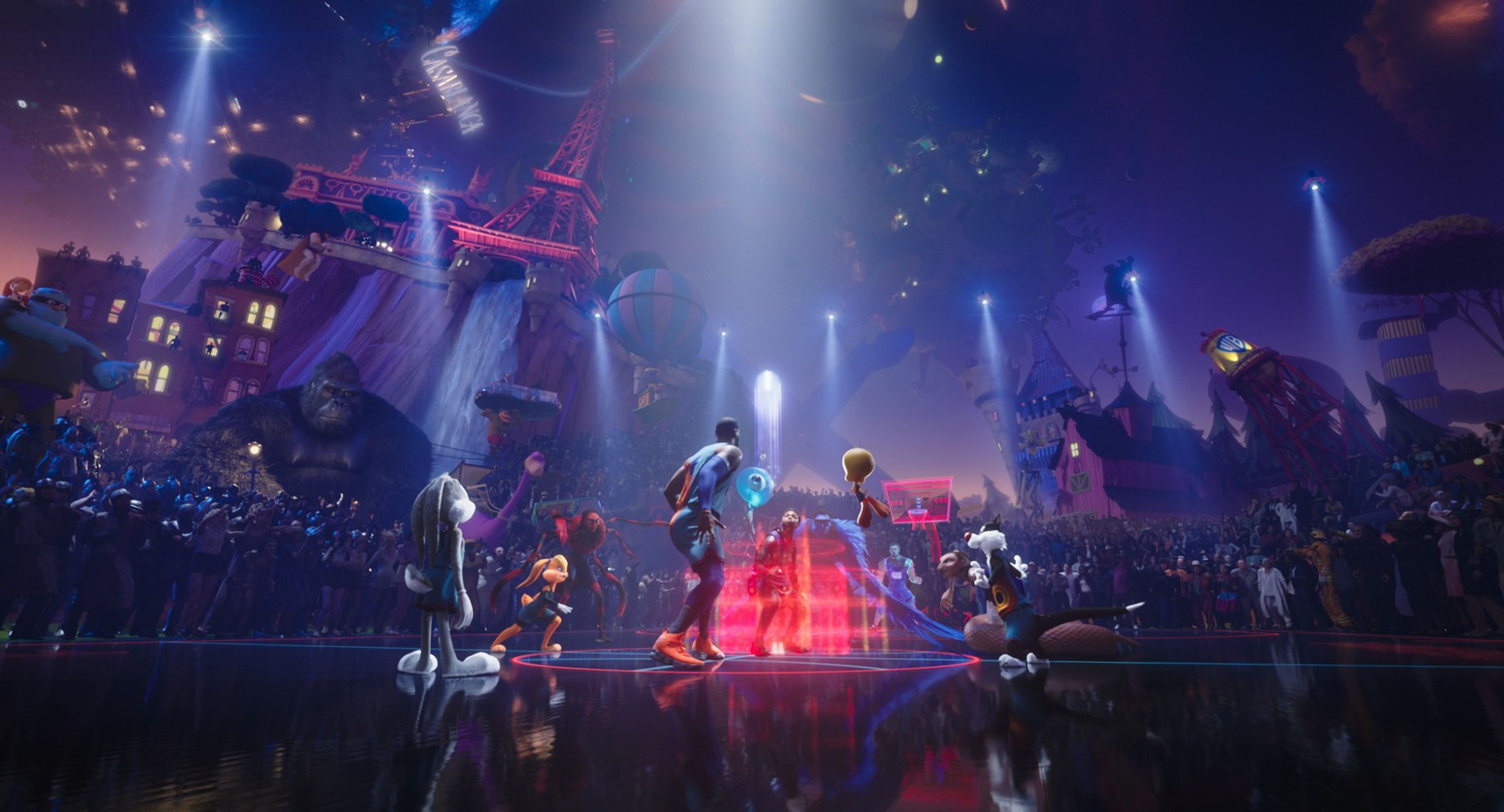První snímky z chystaného bijáku Space Jam - GALERIE: První fotky LeBrona Jamese ve filmu Space Jam (6/8)