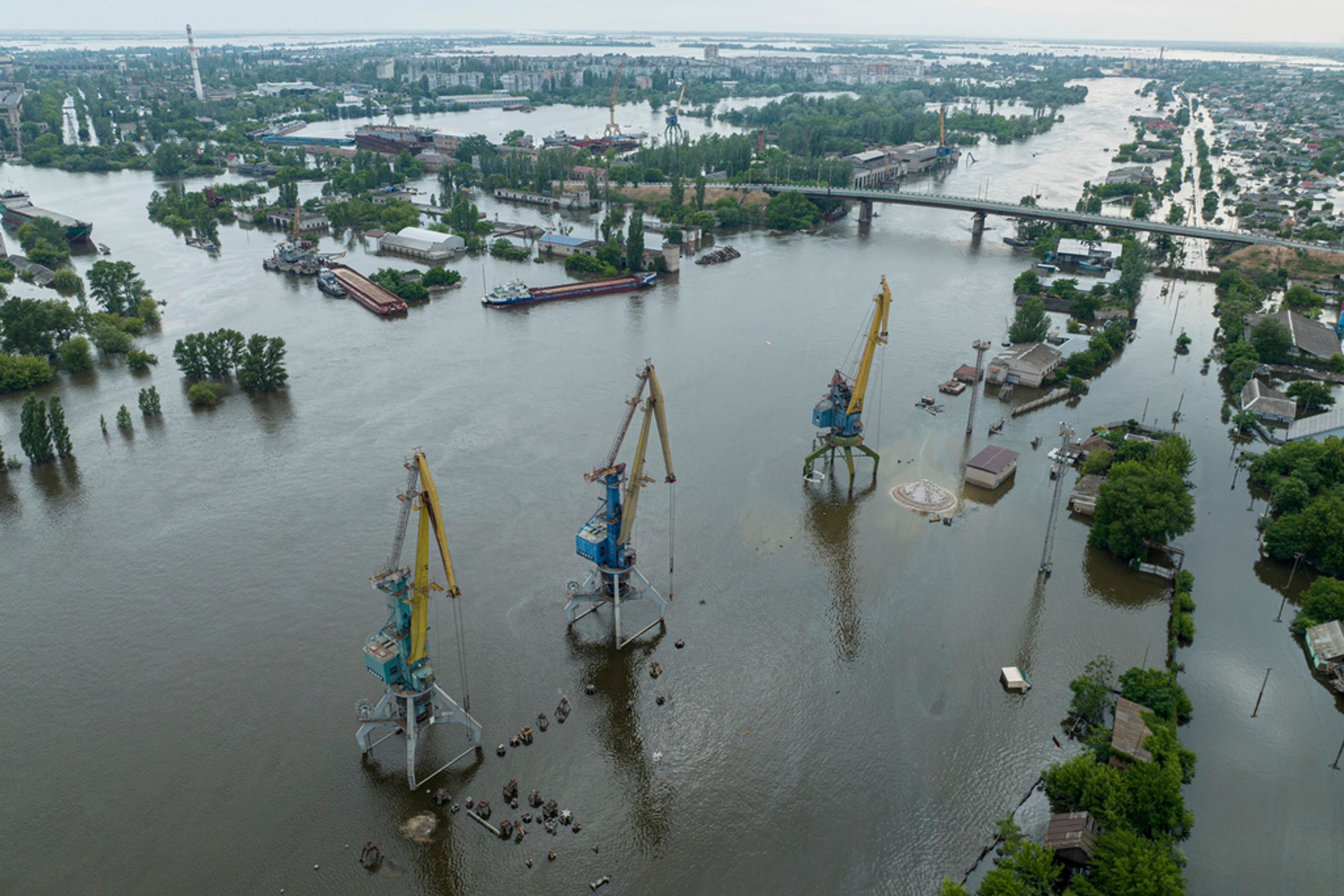 Zatopený Kherson, 10. června 2023 (5) - Zatopení měst po zničení Kachovské nádrže (10/15)
