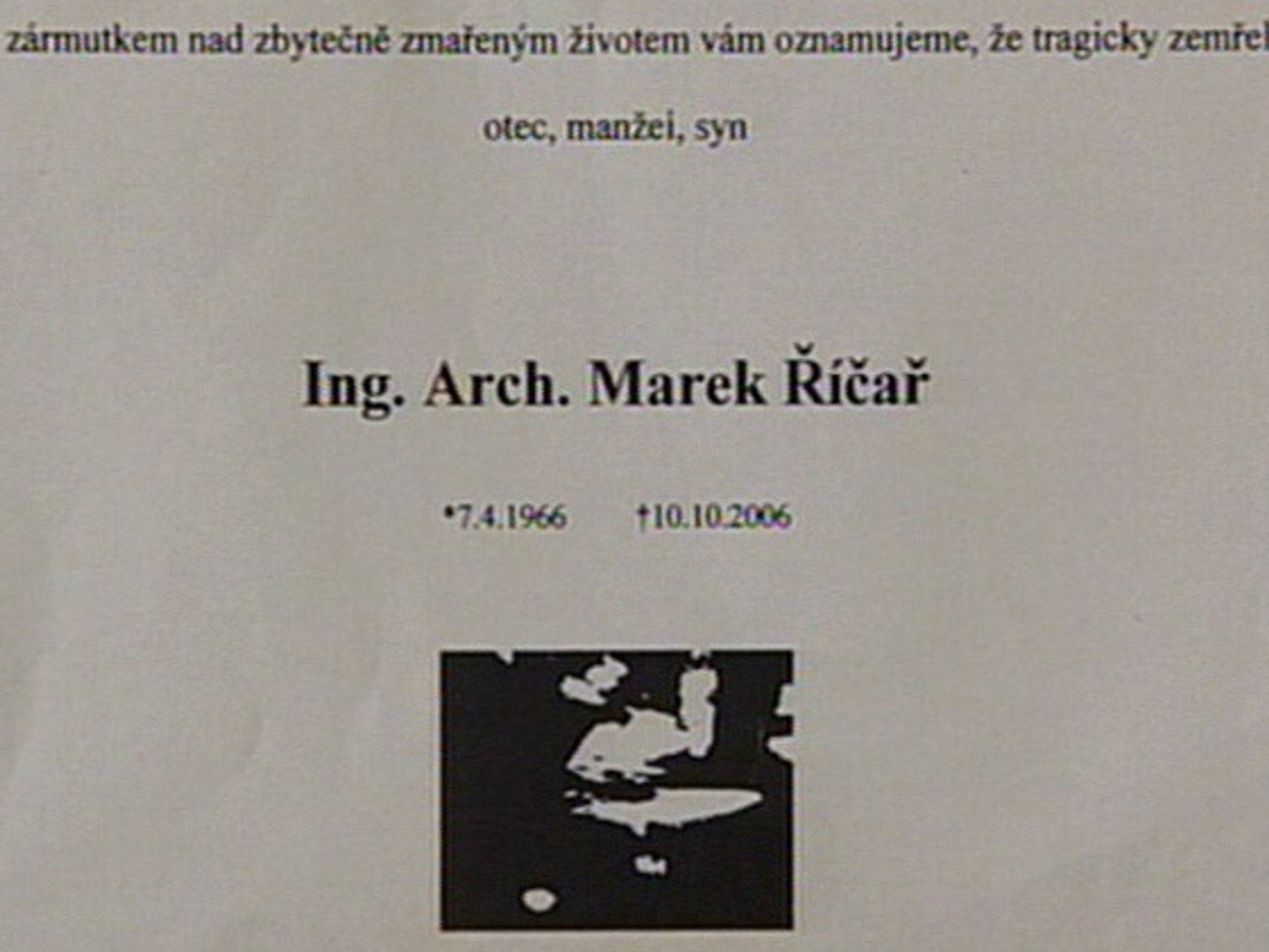 Ilustrační foto - Anonym: Architekt Řičář je mrtvý muž (3/3)