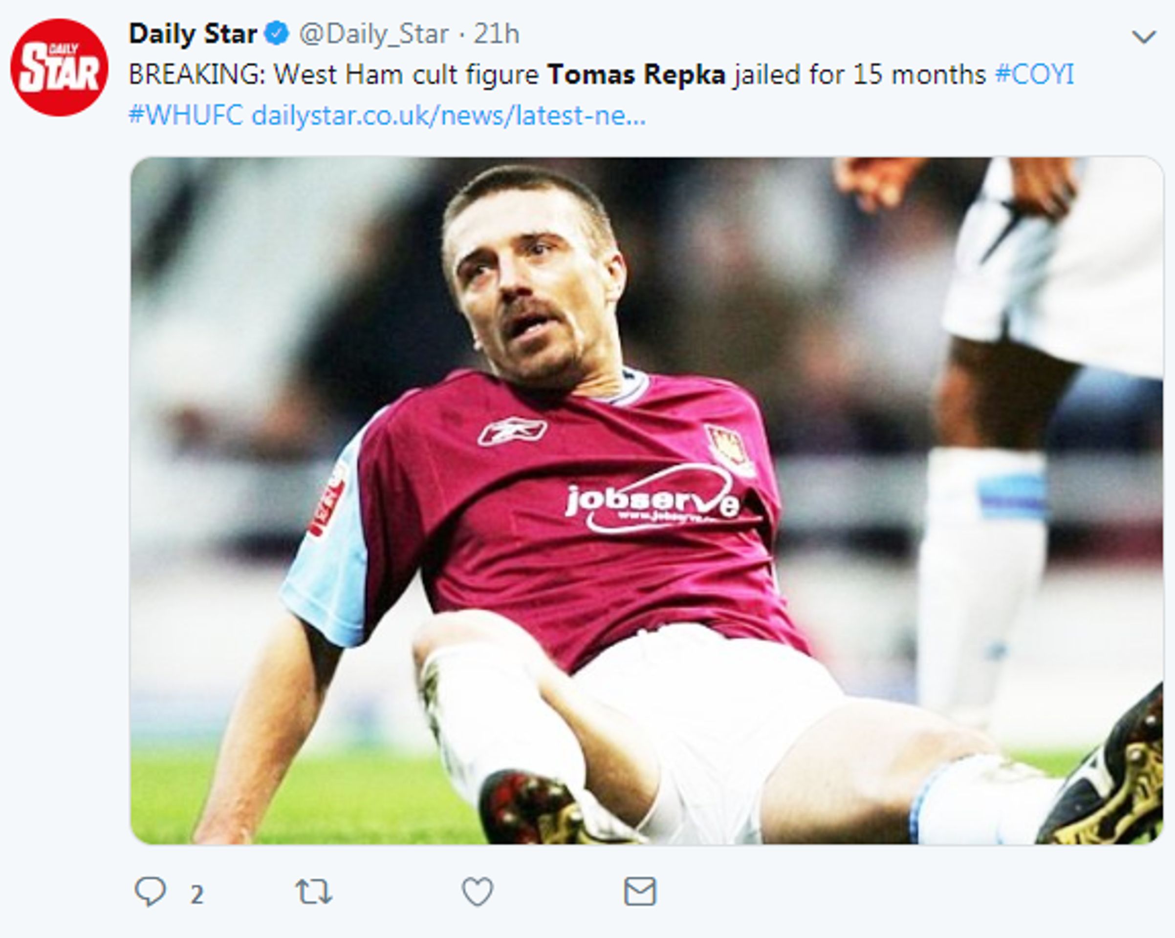 Tomáše Řepku řeší v Anglii - GALERIE: Tomáše Řepku a jeho skandál řeší i anglická média (1/4)