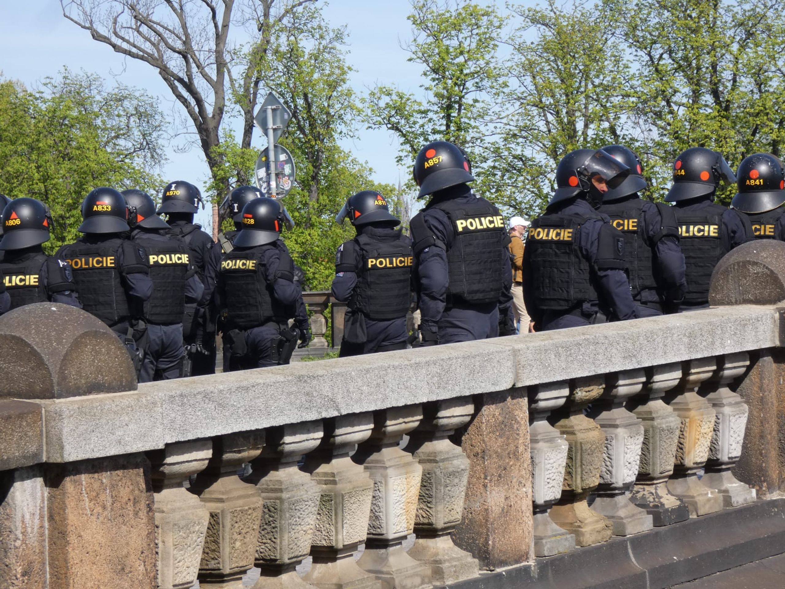 Protest na mostě Legií - Protest na mostě Legií (5/14)