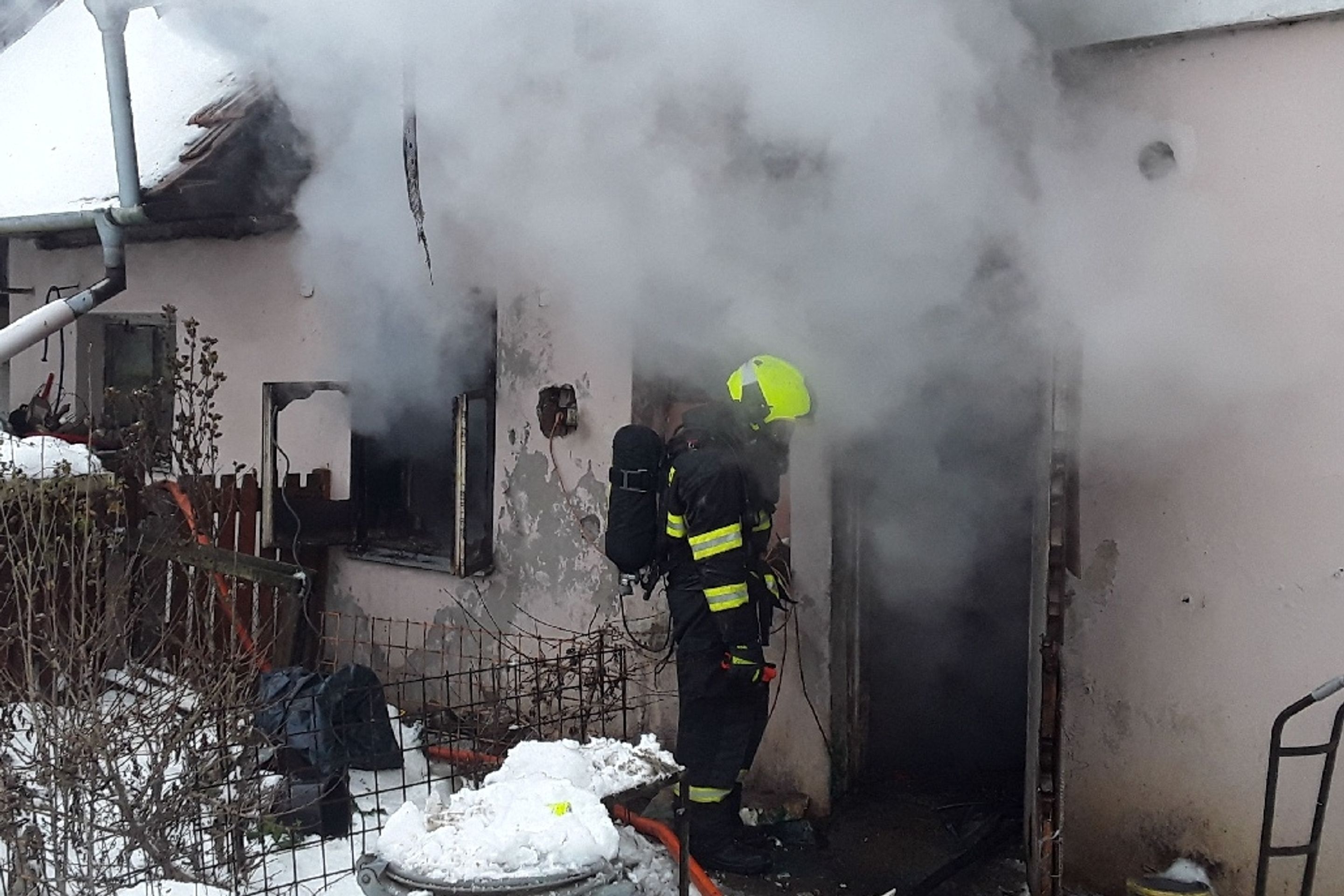 Požár domu na Vyškovsku - Požár domu na Vyškovsku (4/4)