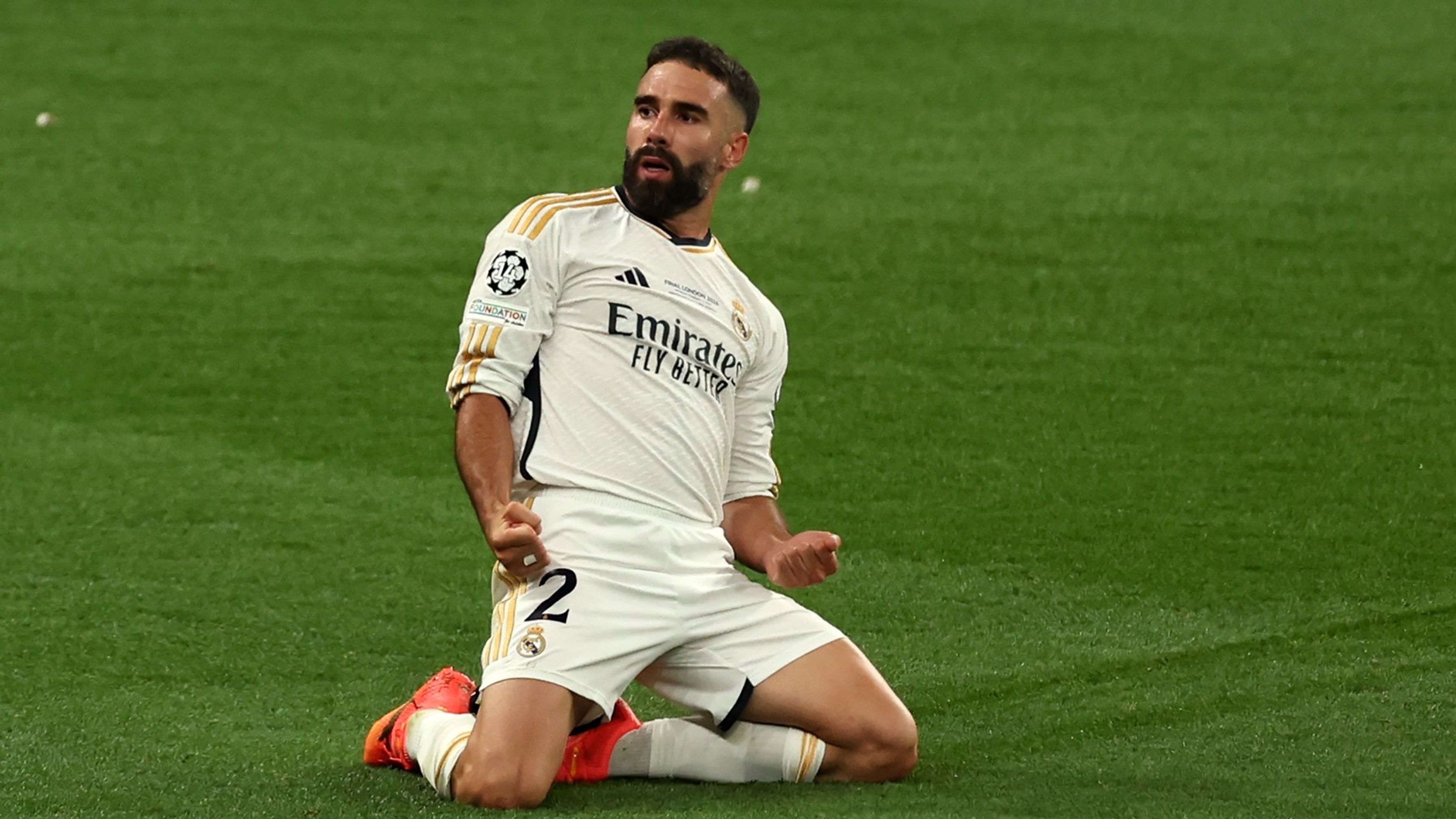 Dani Carvajal slaví gól ve finále Ligy mistrů  - Finále Ligy mistrů 2024 (5/11)