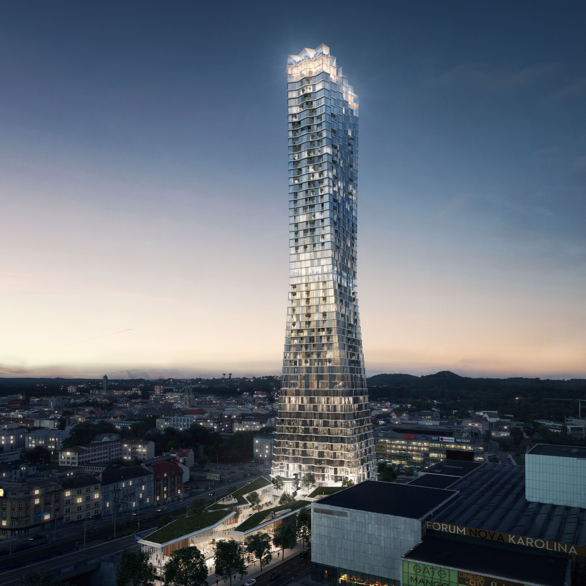Vizualizace k projektu Ostrava Tower (3) - Vizualizace k projektu Ostrava Tower (3/7)
