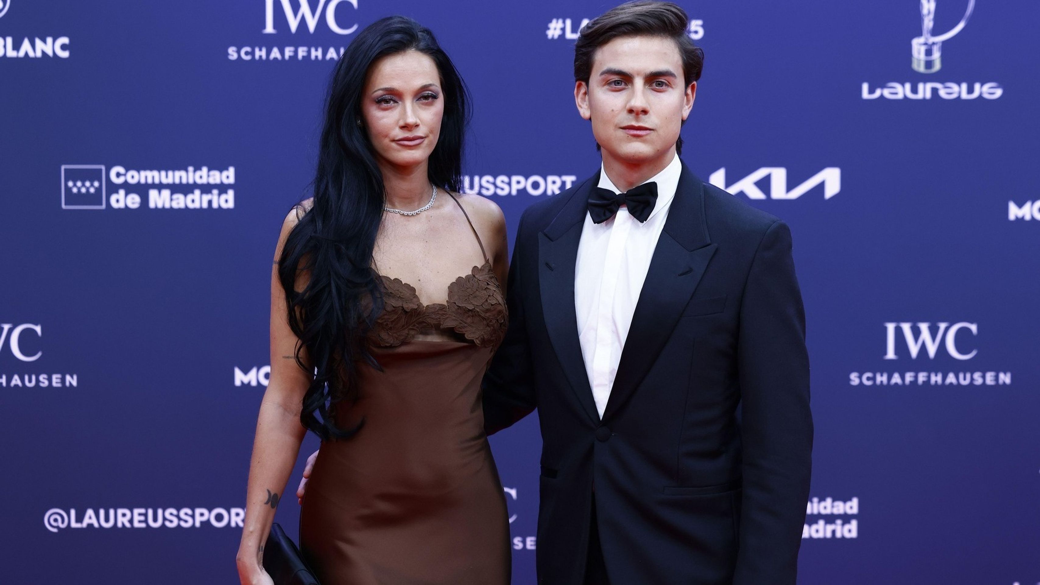 Paulo Dybala s partnerkou (cropped) - Sportovní celebrity na Laureus Awards (9/12)