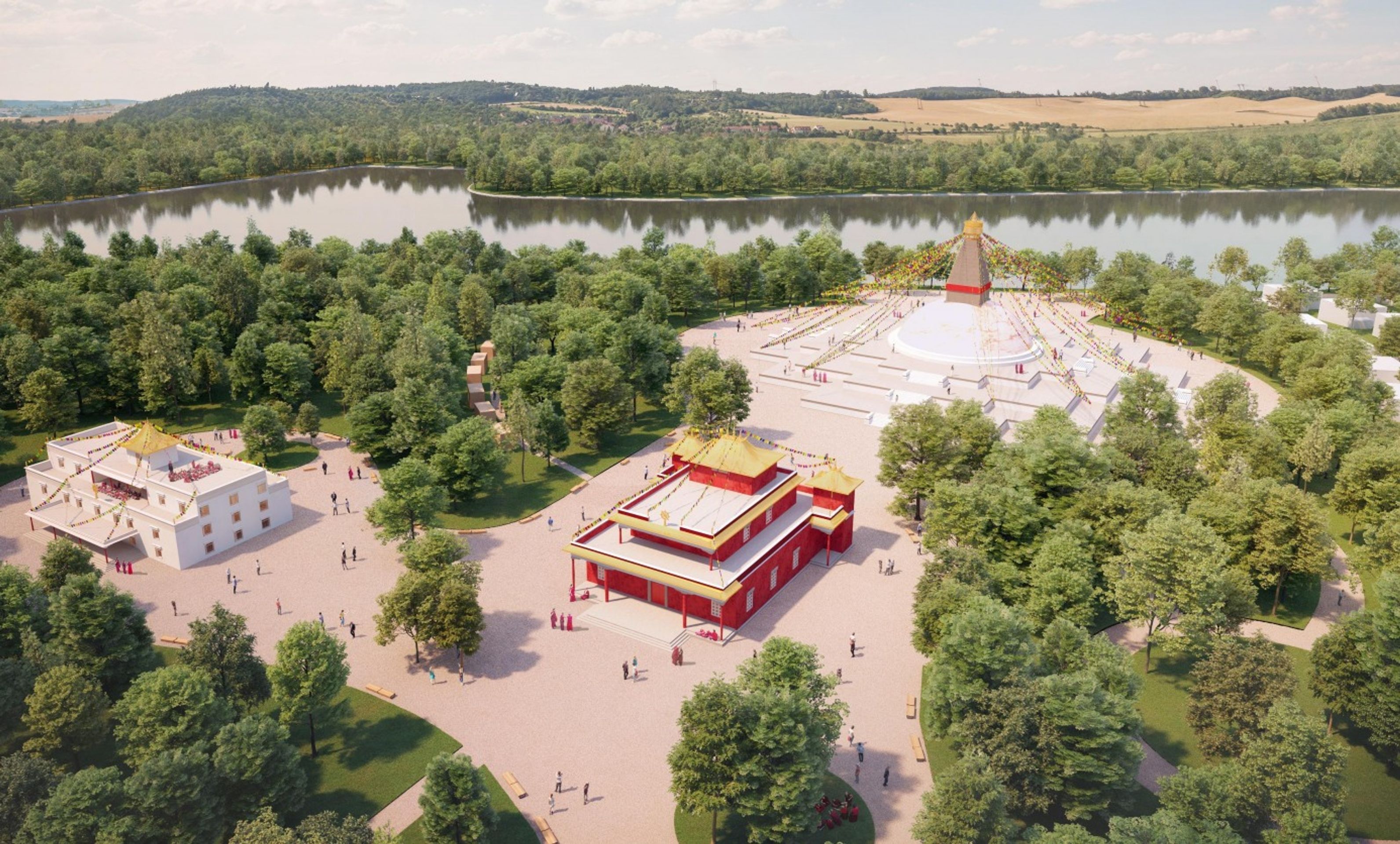 Na Kladensku vyroste buddhistická stavba - 3 - GALERIE. Na Kladensku má vyrůst buddhistické centrum (1/3)