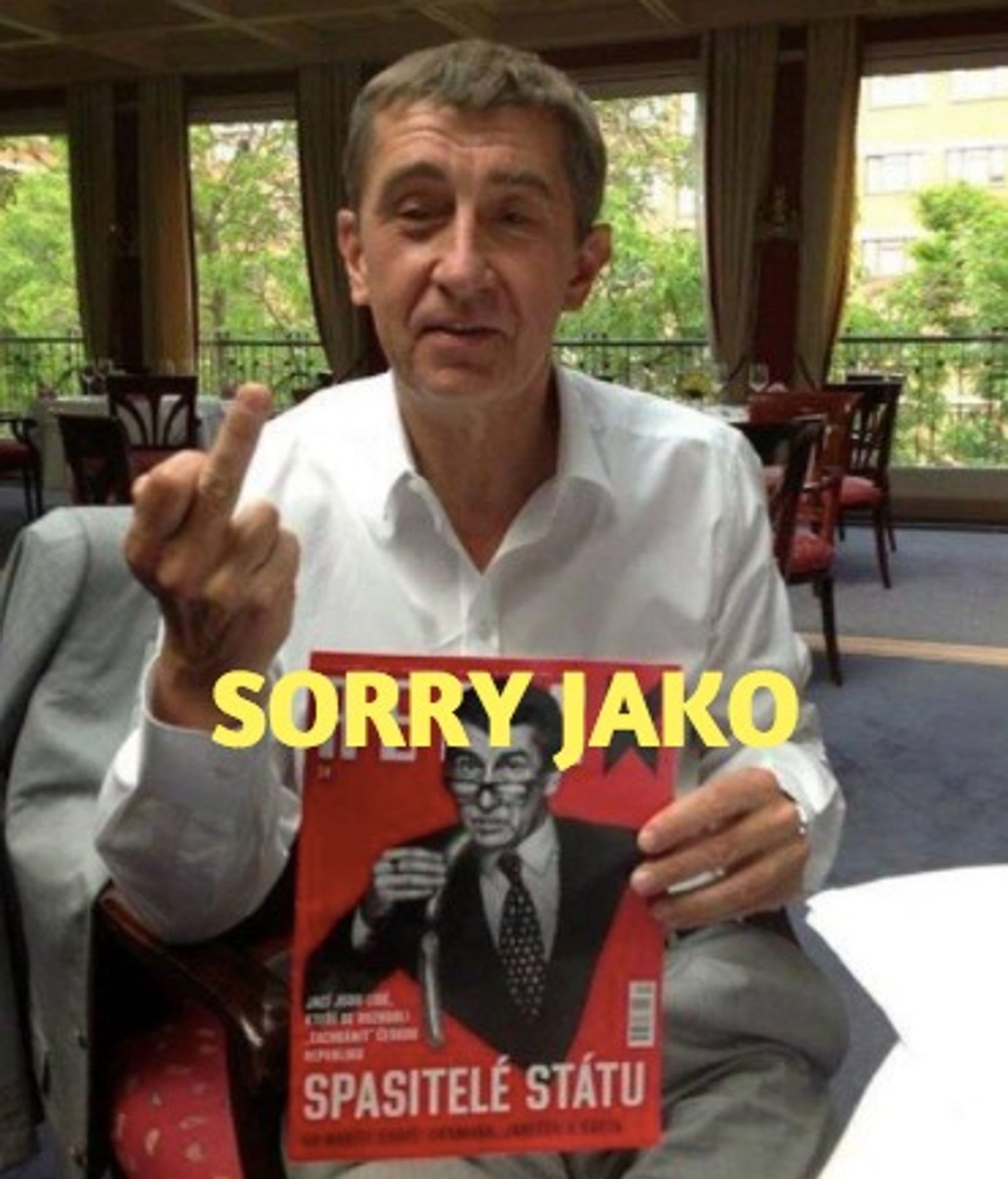 #sorryjako - národ se baví Babišem - 4 - GALERIE: Národ se baví Babišem - pan "Sorry Jako" (31/35)
