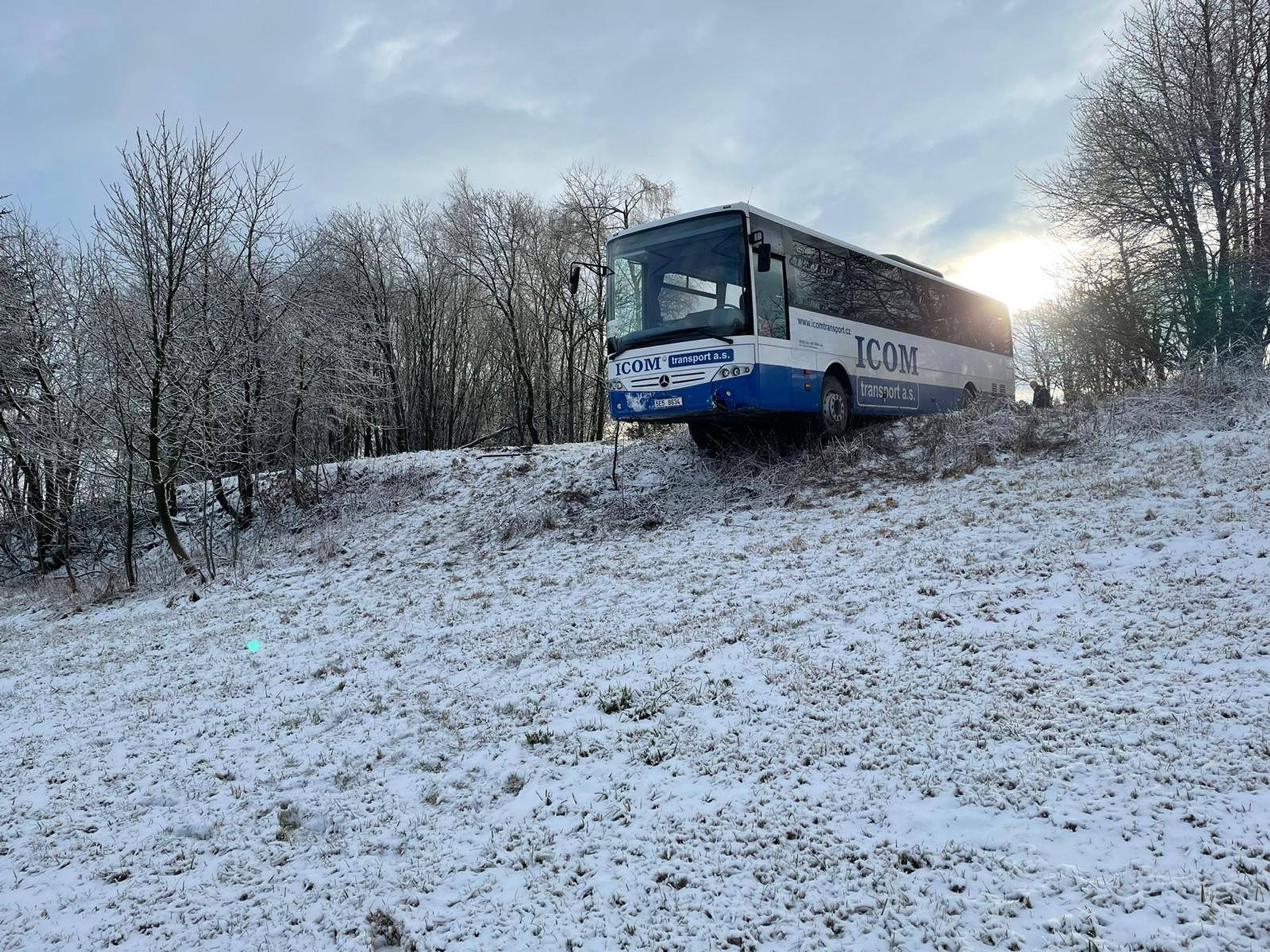 Nehoda linkového autobusu v Čenkovicích na Orlickoústecku - 4 - GALERIE: Nehoda linkového autobusu na Orlickoústecku (1/4)