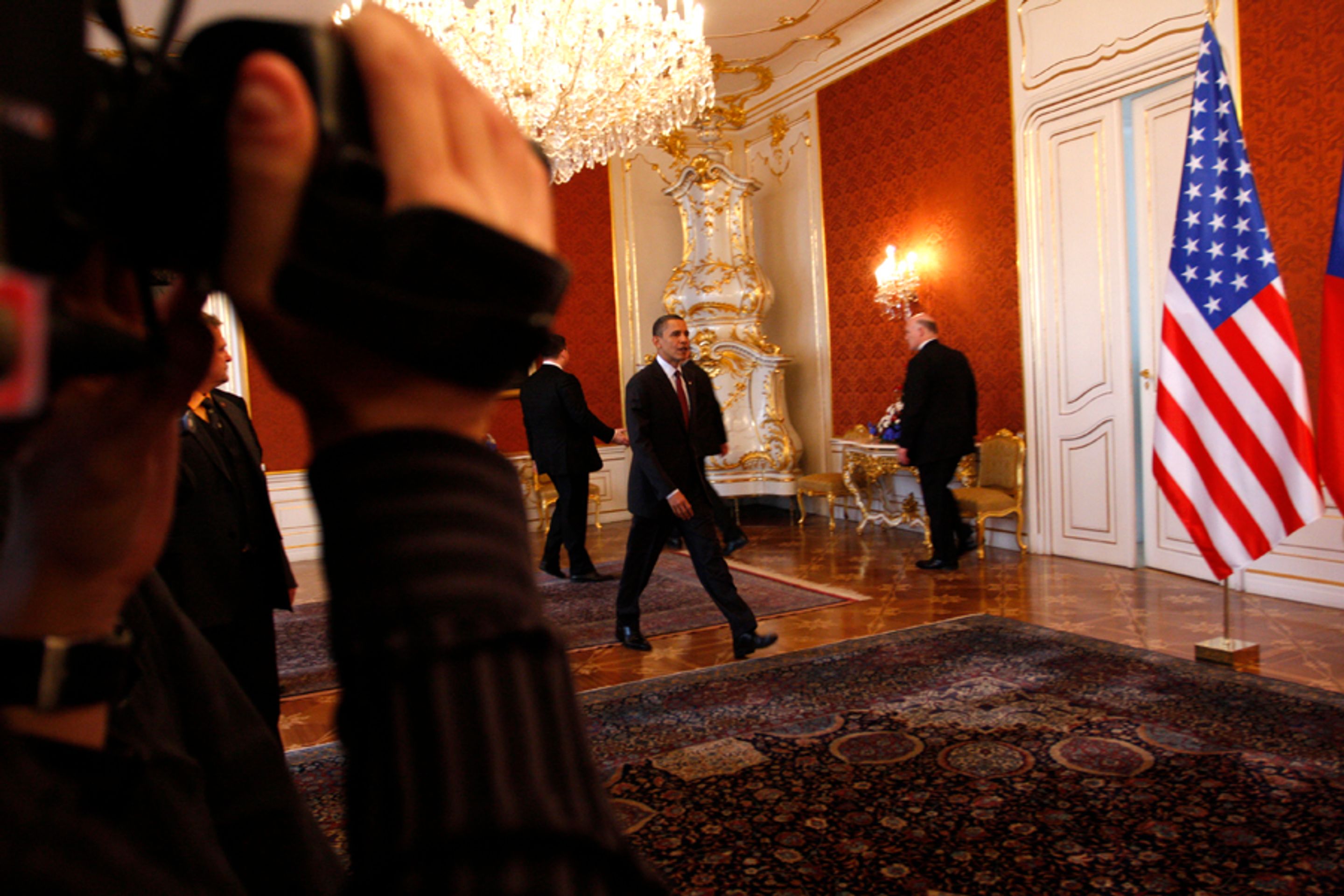 Obama jedná s Klausem-1 - GALERIE: Obama jedná s Klausem (5/6)