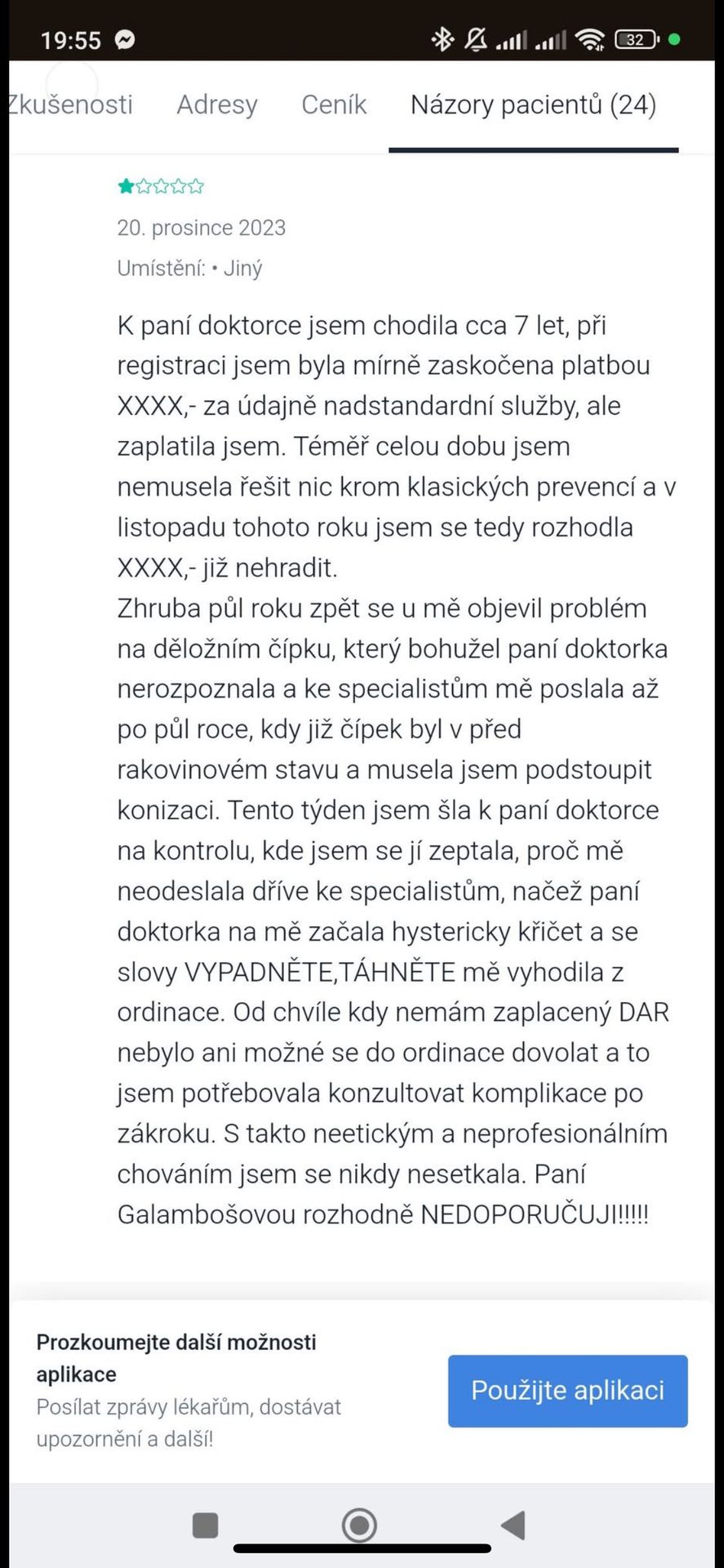 Reakce na chování gynekoložky znamylekar.cz - Reakce na chování gynekoložky (5/5)
