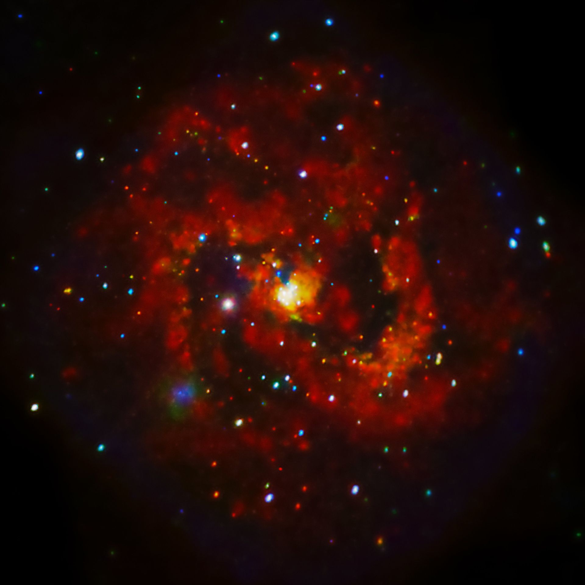 Rentgenové záběry supernovy SN 1957D - GALERIE: Supernovy (5/8)