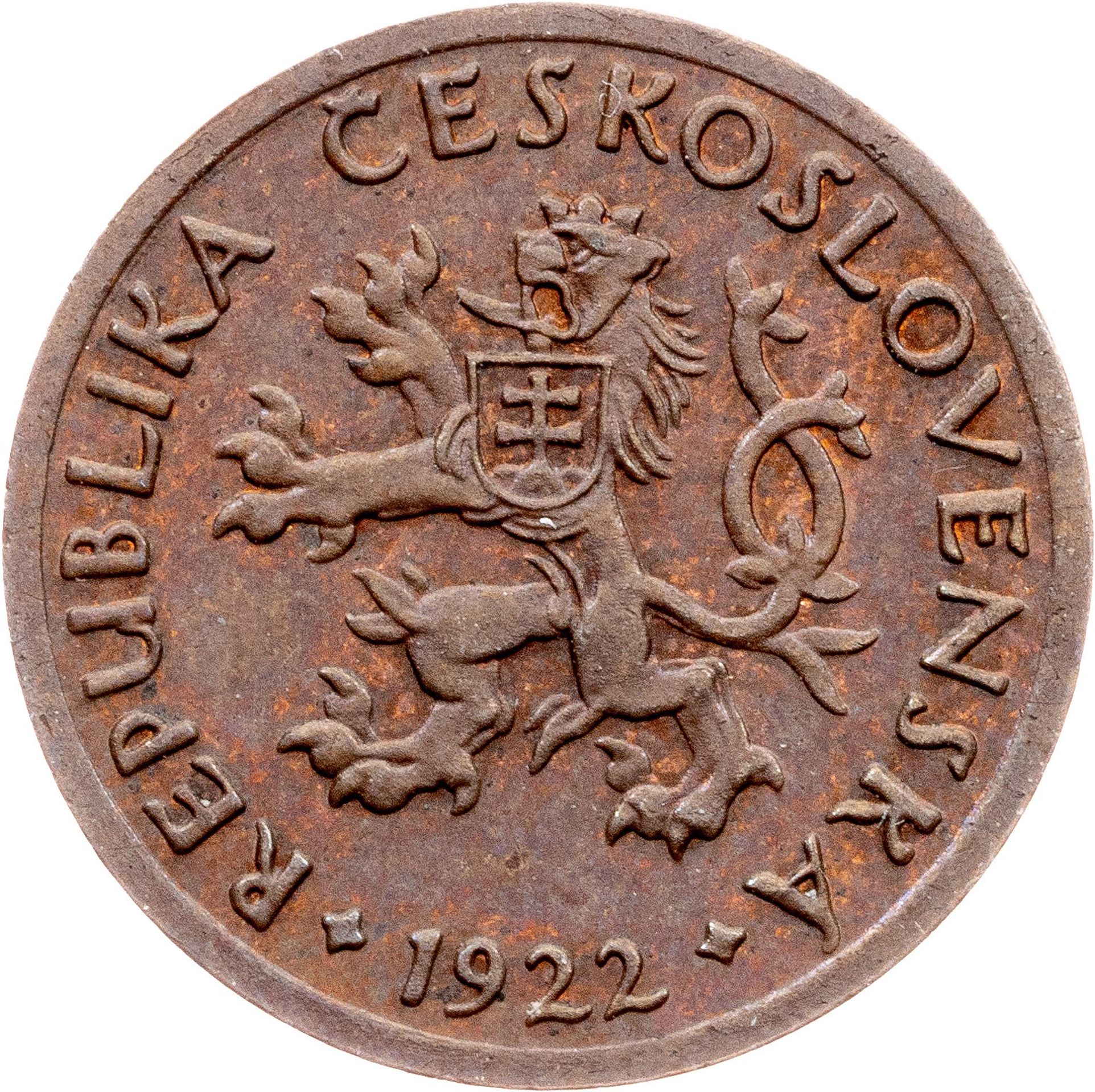 ČSR, 5haléř 1922, zkušební ražba, vyvolávací cena 180 000 Kč (1) - Aukce mincí (23/23)
