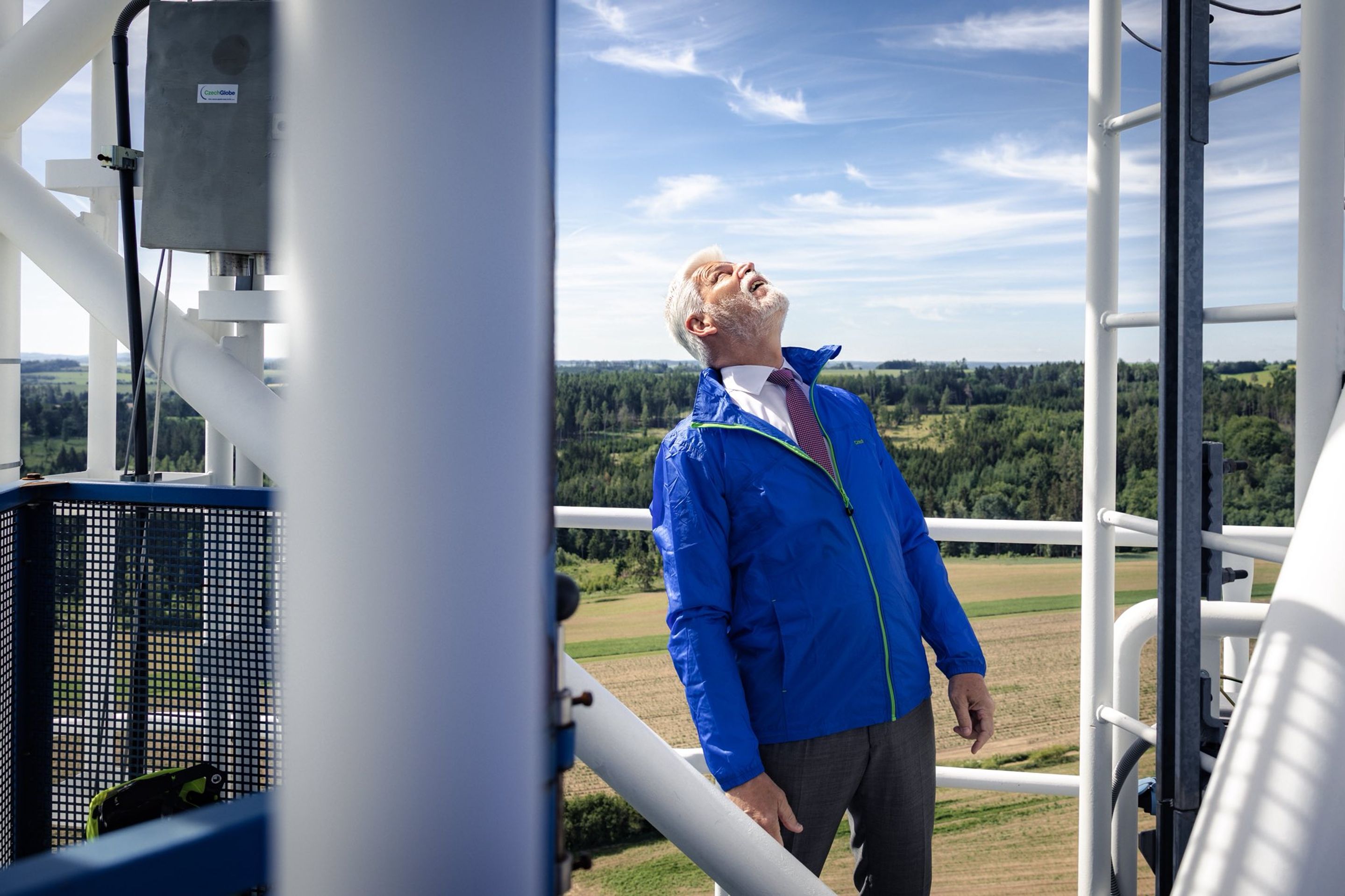 Petr Pavel na observatoři Košetice - Petr Pavel na observatoři Košetice (1/12)