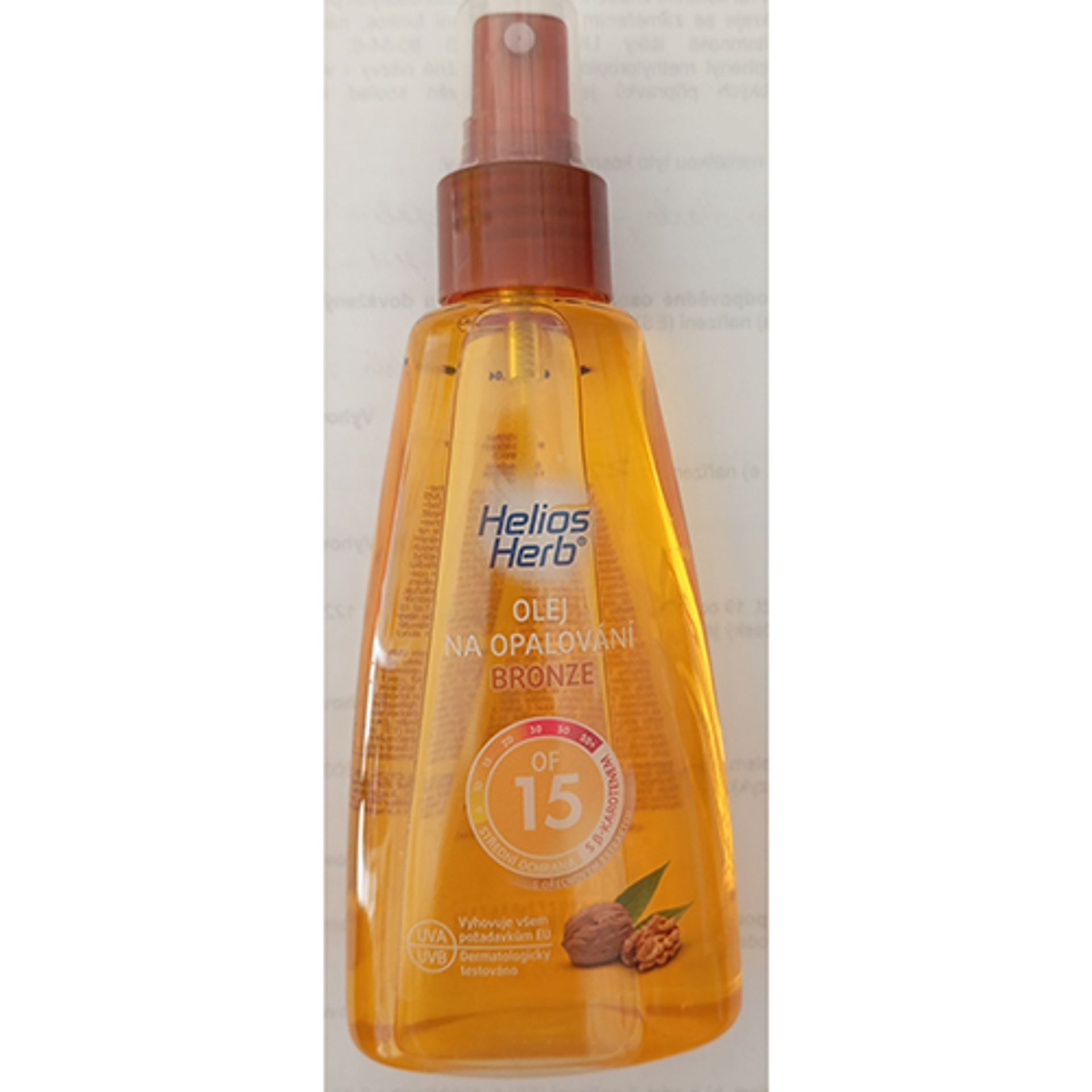 Závadný Helios Herb Suntan Oil Bronze SPF 15 - Závadná kosmetika značky Helios Herb (10/13)