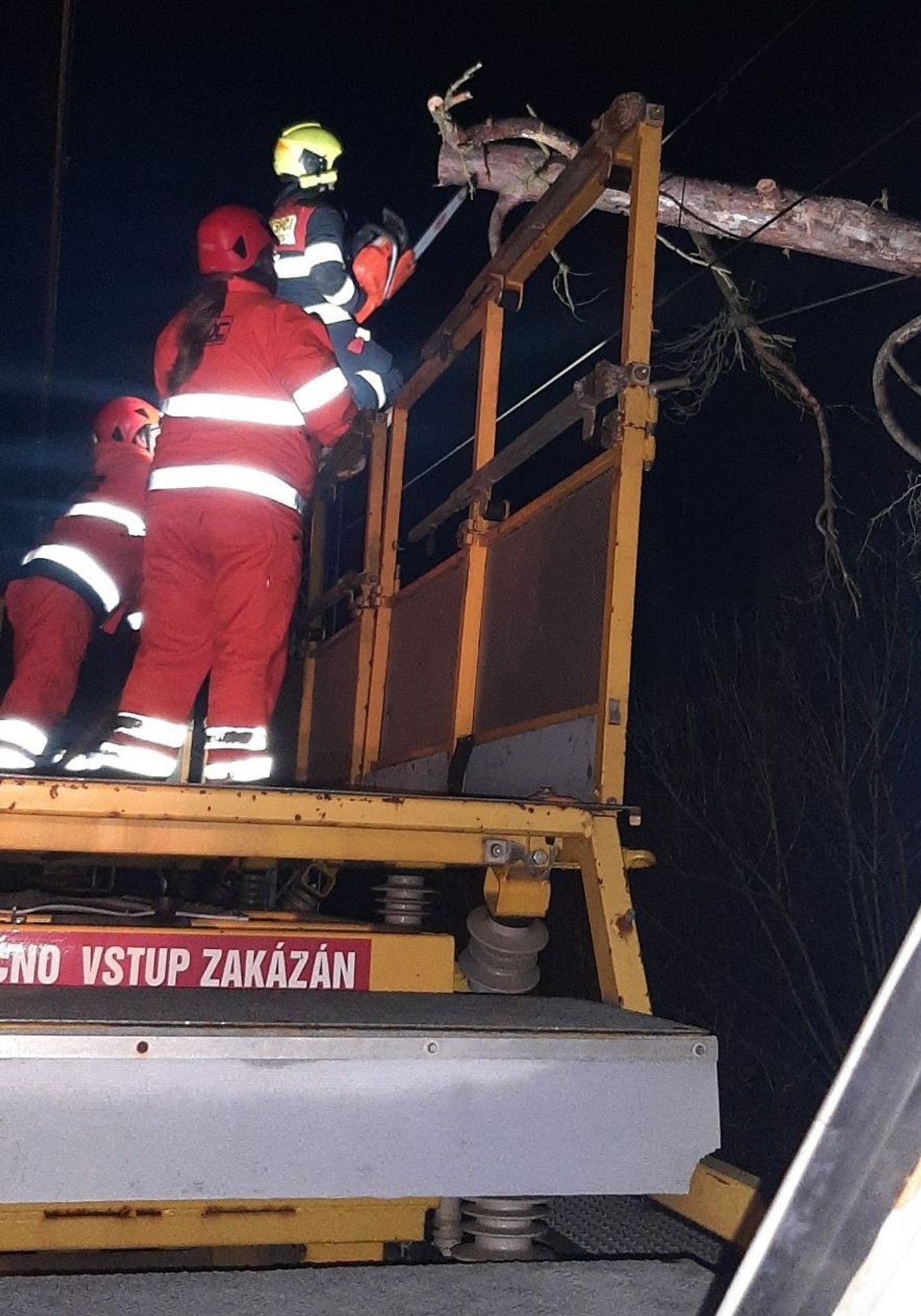 Vítr: Padlý strom na trať - 2 - Silný vítr dělal neplechu nejen na dráze (2/7)