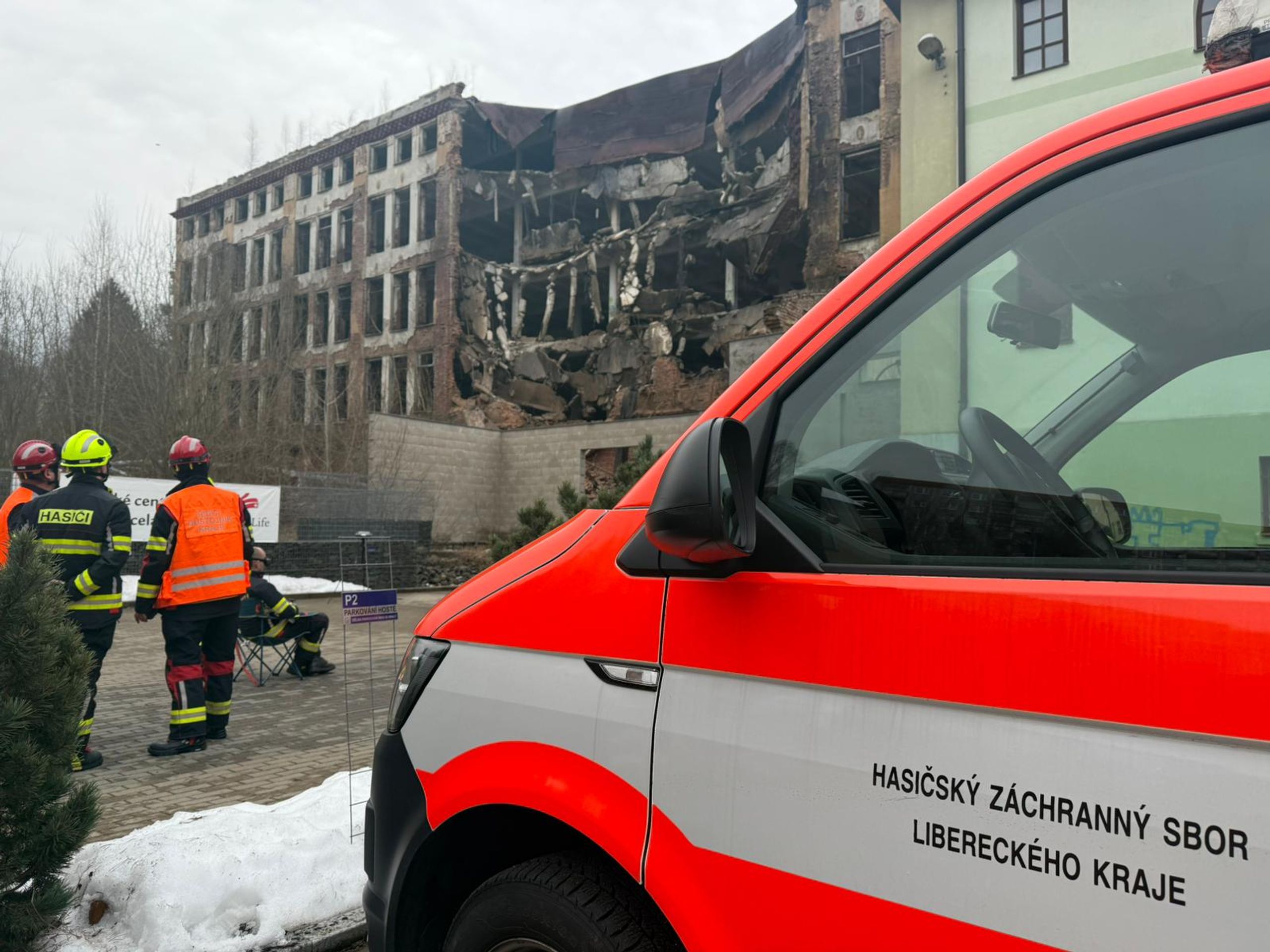 Destrukce objektu na Perštýně v Libereckém kraji (3) - Destrukce objektu v Libereckém kraji (1/3)