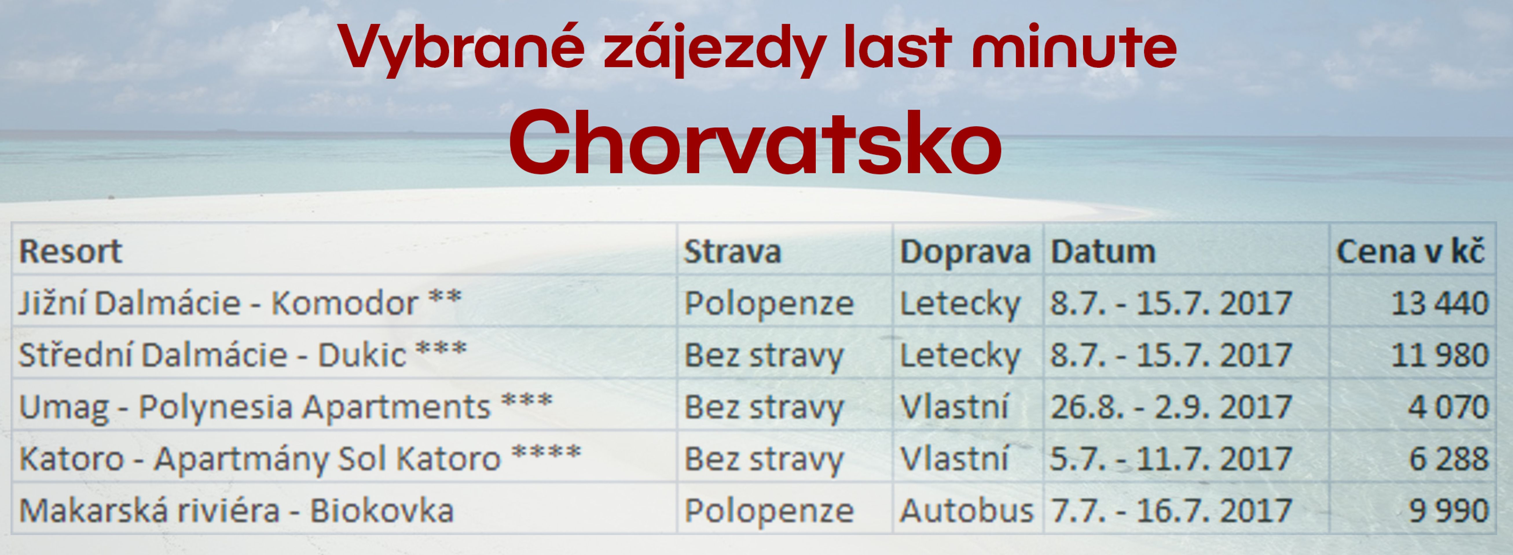 Výběr last minute zájezdů - Chorvatsko - GALERIE: Výběr last minute zájezdů (4/7)