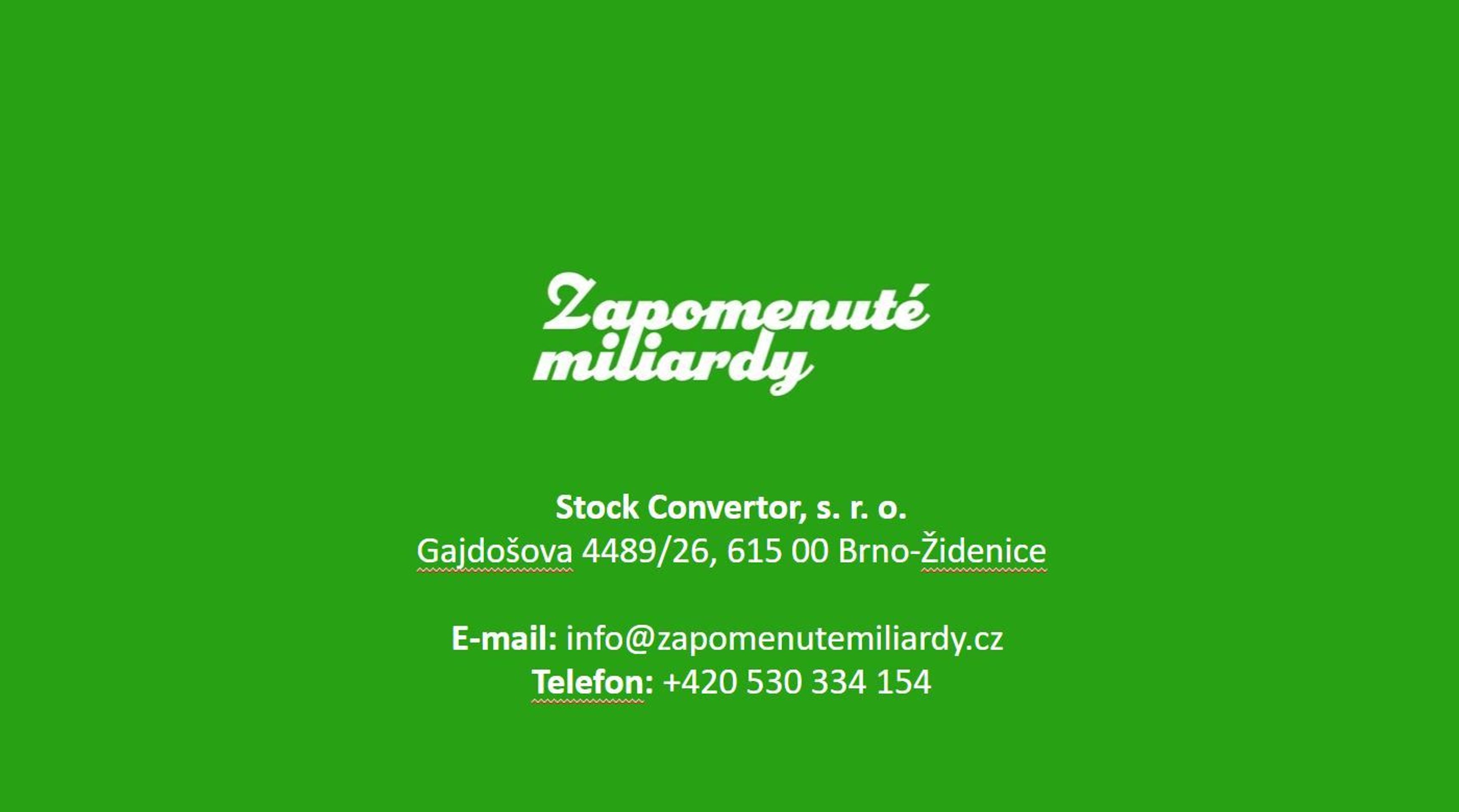 Zapomenuté miliardy - 2 - GALERIE: Zapomenuté miliardy (10/10)