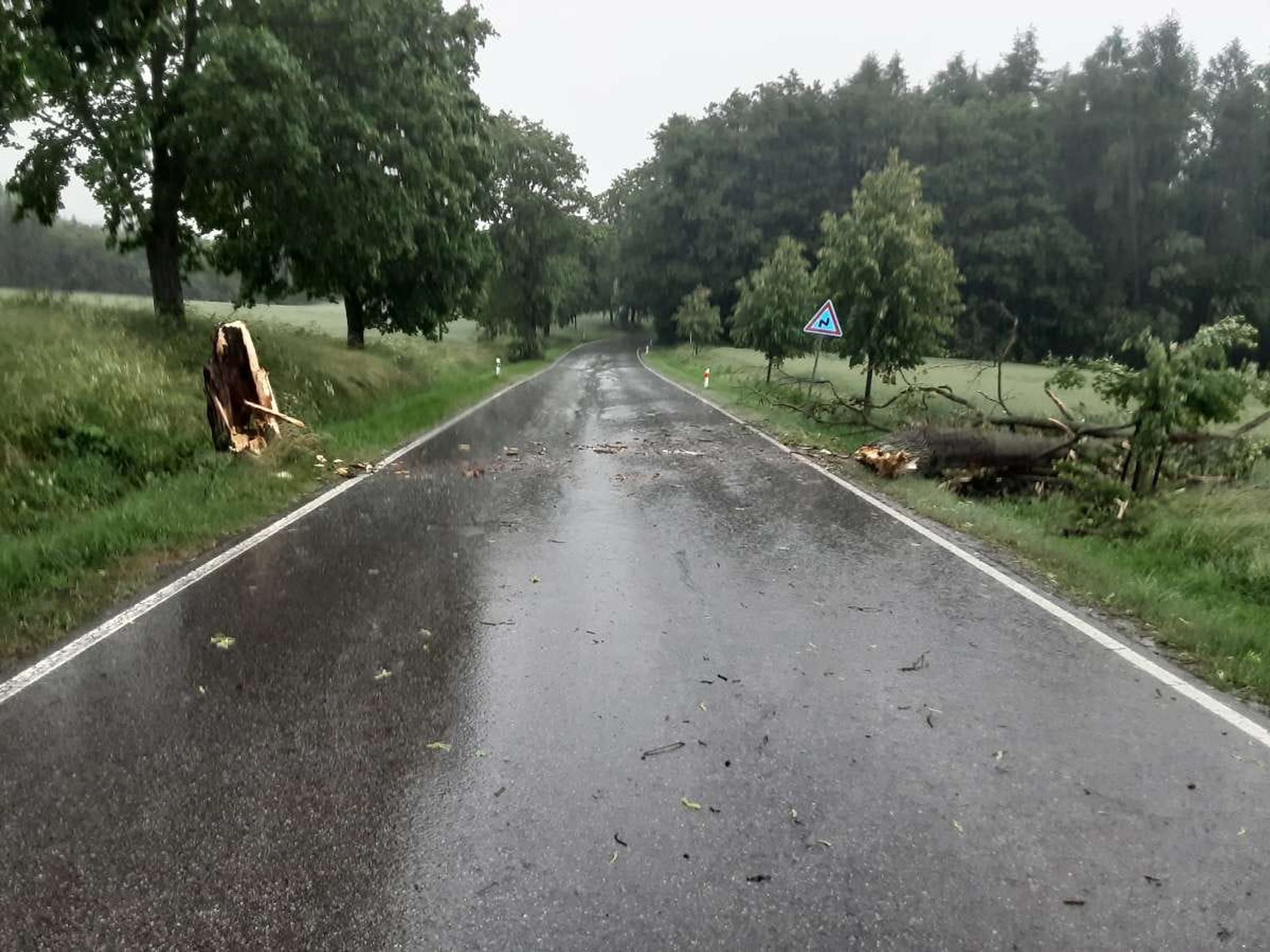 Následky bouřky na Vysočině - Následky bouřky a silného větru (2/21)
